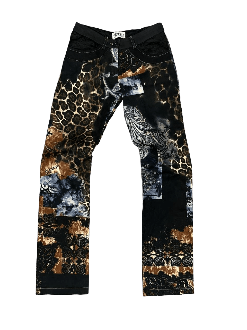Japanese Brand Vintage Roberto Cavalli Style Leopard y2k 2000s Size 28" / US 6 / IT 42 - 1 Thumbnail