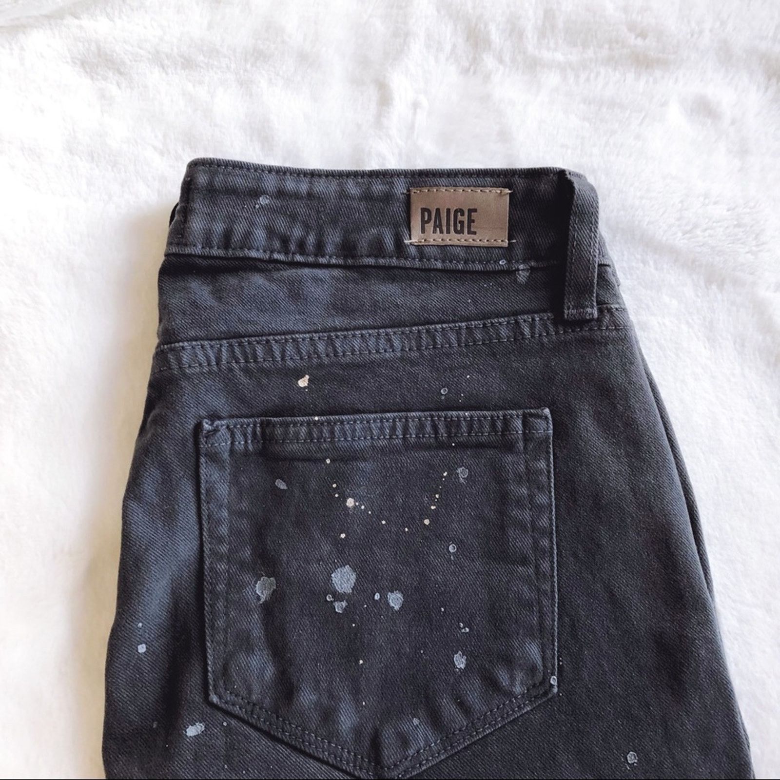 Paige PAIGE Gray Verdugo Ankle Jeans with Splatter Design Size 27" / US 4 / IT 40 - 3 Thumbnail