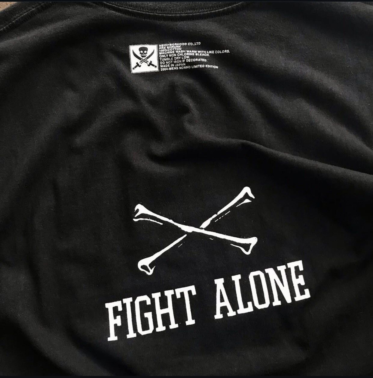 Japanese Brand × Neighborhood × Vintage VINTAGE NEIGHBORHOOD FIGHT ALONE TEE Size US L / EU 52-54 / 3 - 5 Thumbnail