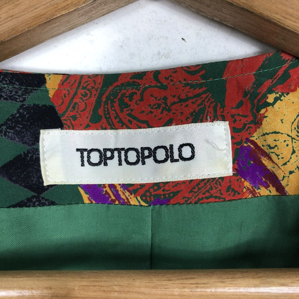 Japanese Brand VINTAGE COLOURFULL JACKET ART DESIGN TOPTOPOLO ISSEY MIYAKE Size US M / EU 48-50 / 2 - 17 Thumbnail