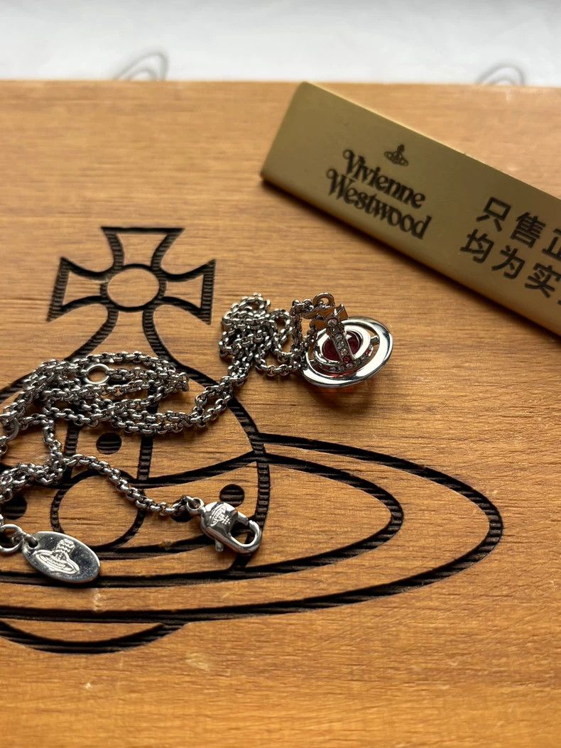 Vivienne Westwood Vivienne Westwood 3D Saturn pendant necklace Size ONE SIZE - 2 Thumbnail