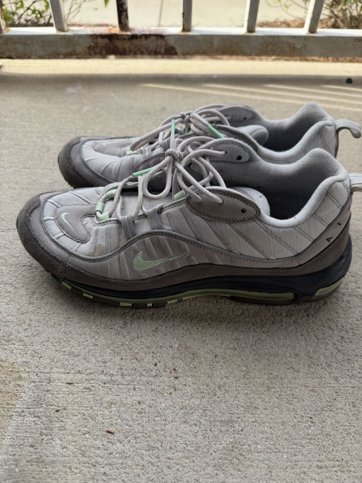 Nike Nike Air Max 98 Mint Vast Gray Size US 12 / EU 45 - 4 Thumbnail