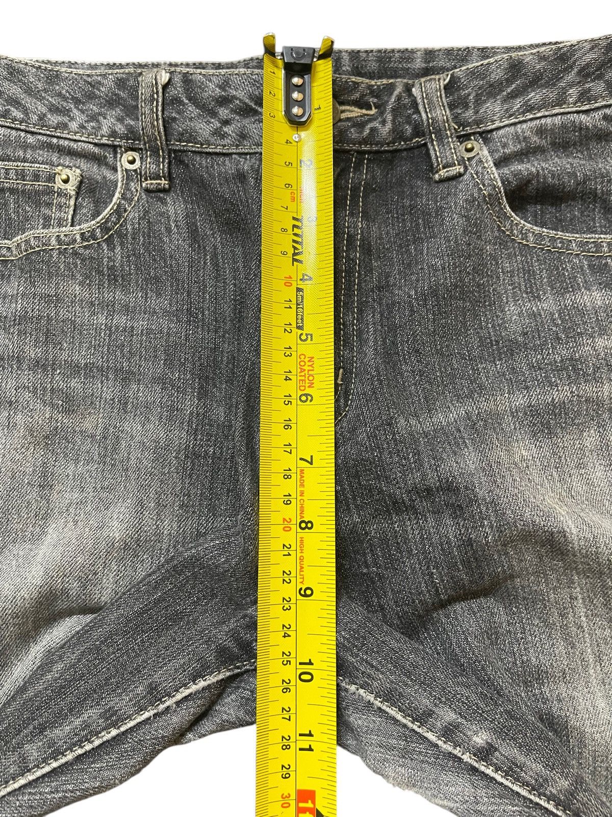If Six Was Nine Vintage Japanese Brand Faded Wash Style Wide Leg Jeans Size US 30 / EU 46 - 15 Thumbnail