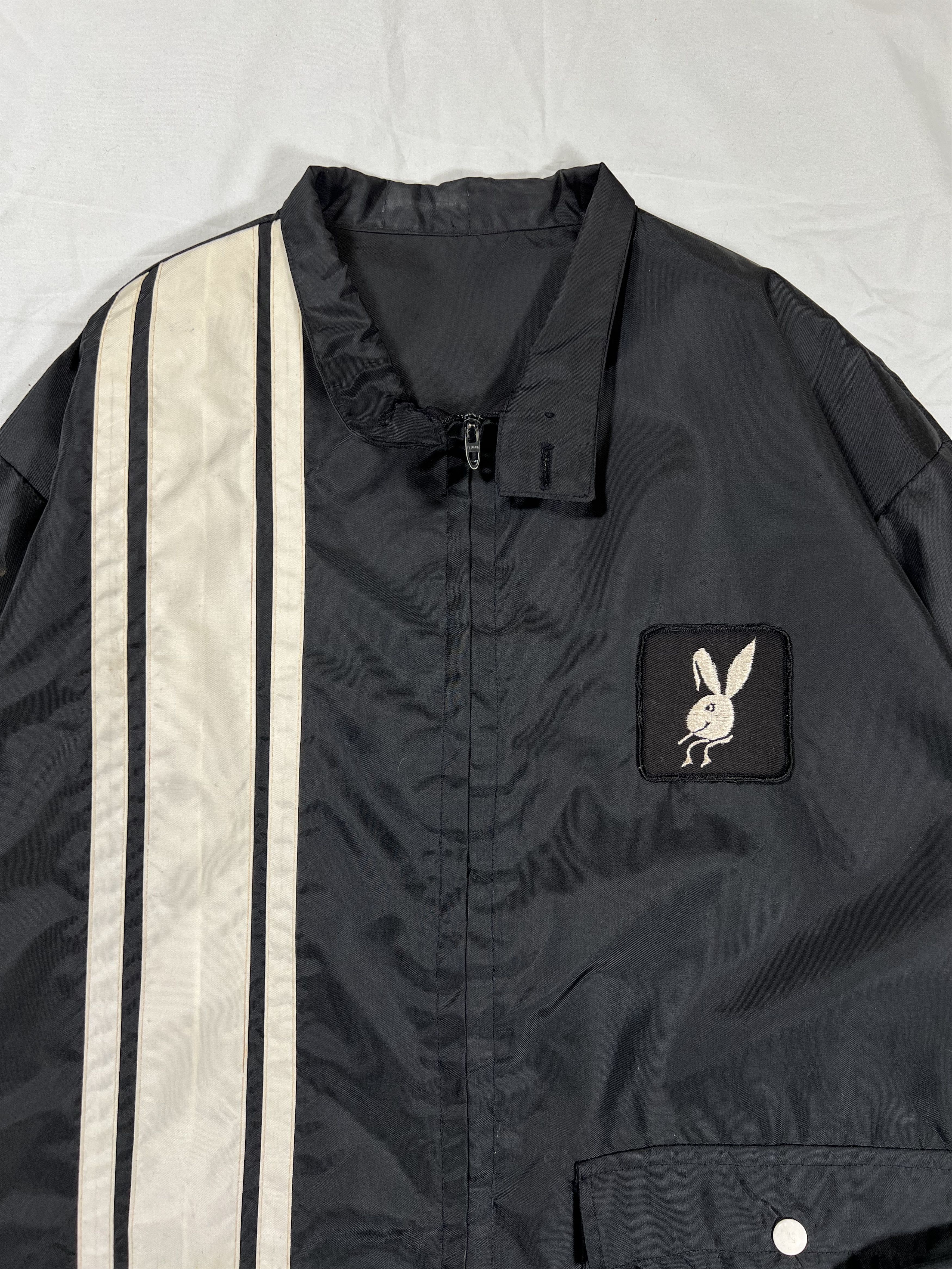 Playboy × Vintage True Vintage 1960's/1970's Playboy Patch Nylon Jacket Size US XL / EU 56 / 4 - 4 Thumbnail