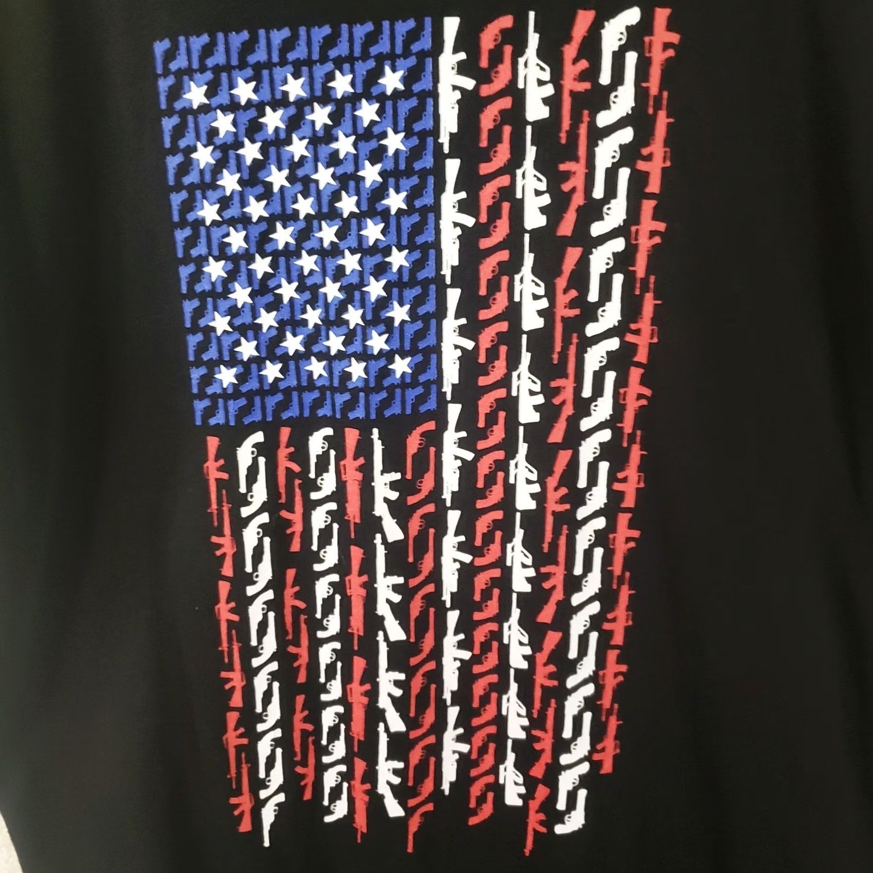 Vintage We The People Holsters TShirt Men L Black USA American Flag 2A Gun Patriotic New Size US L / EU 52-54 / 3 - 3 Thumbnail