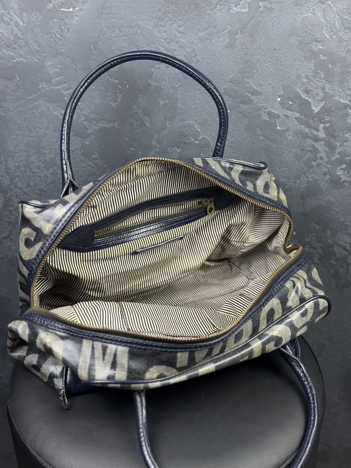 Marc by Marc Jacobs Marc by Marc Jacobs Blue Monogram Patent Leather Bag Size ONE SIZE - 13 Thumbnail