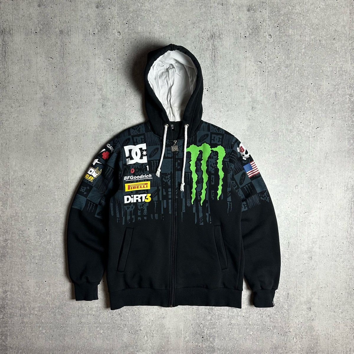 Monster Motorsport Ken Block 43 Ford Racing Zip Up Hoodie
