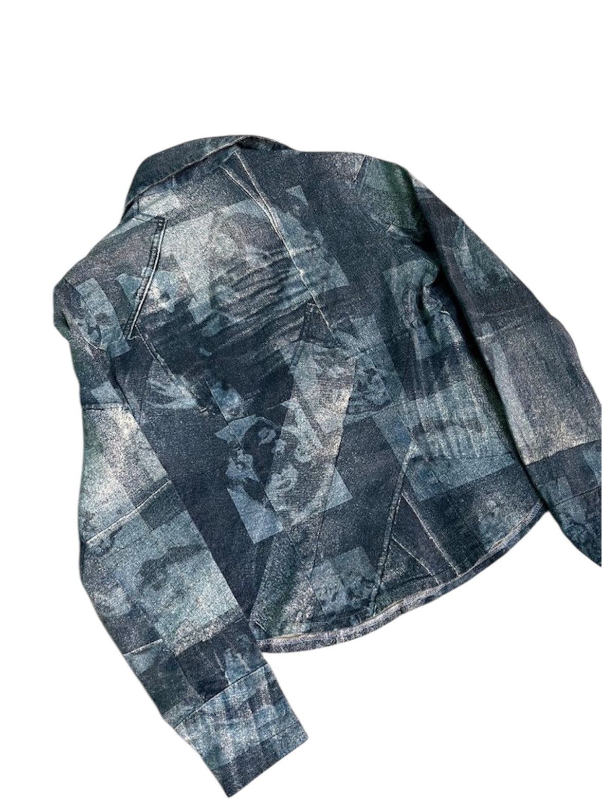Japanese Brand Occhi Nerri Multicolour Face Denim Jacket Size US M / EU 48-50 / 2 - 5 Thumbnail