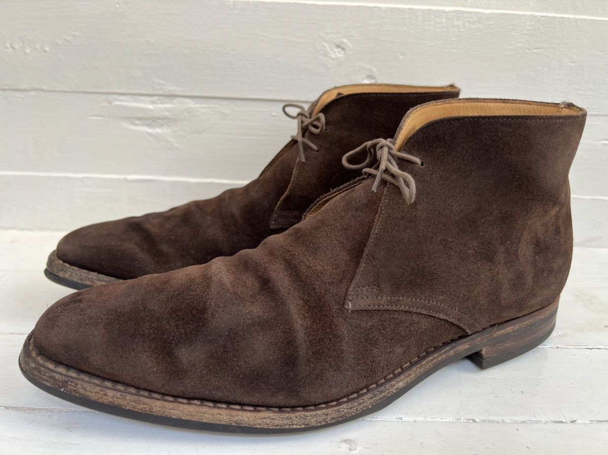 Crockett & Jones Crockett & Jones Tetbury Brown Suede Chukka Lace Up Boots Size US 8.5 / EU 41-42 - 3 Thumbnail