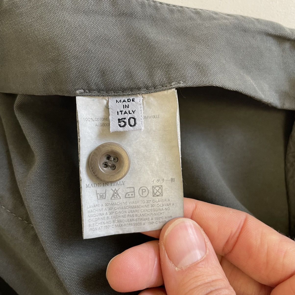 Maison Margiela S/S 06 Gray Cotton Wide Leg Utility Pants Size US 34 / EU 50 - 7 Thumbnail