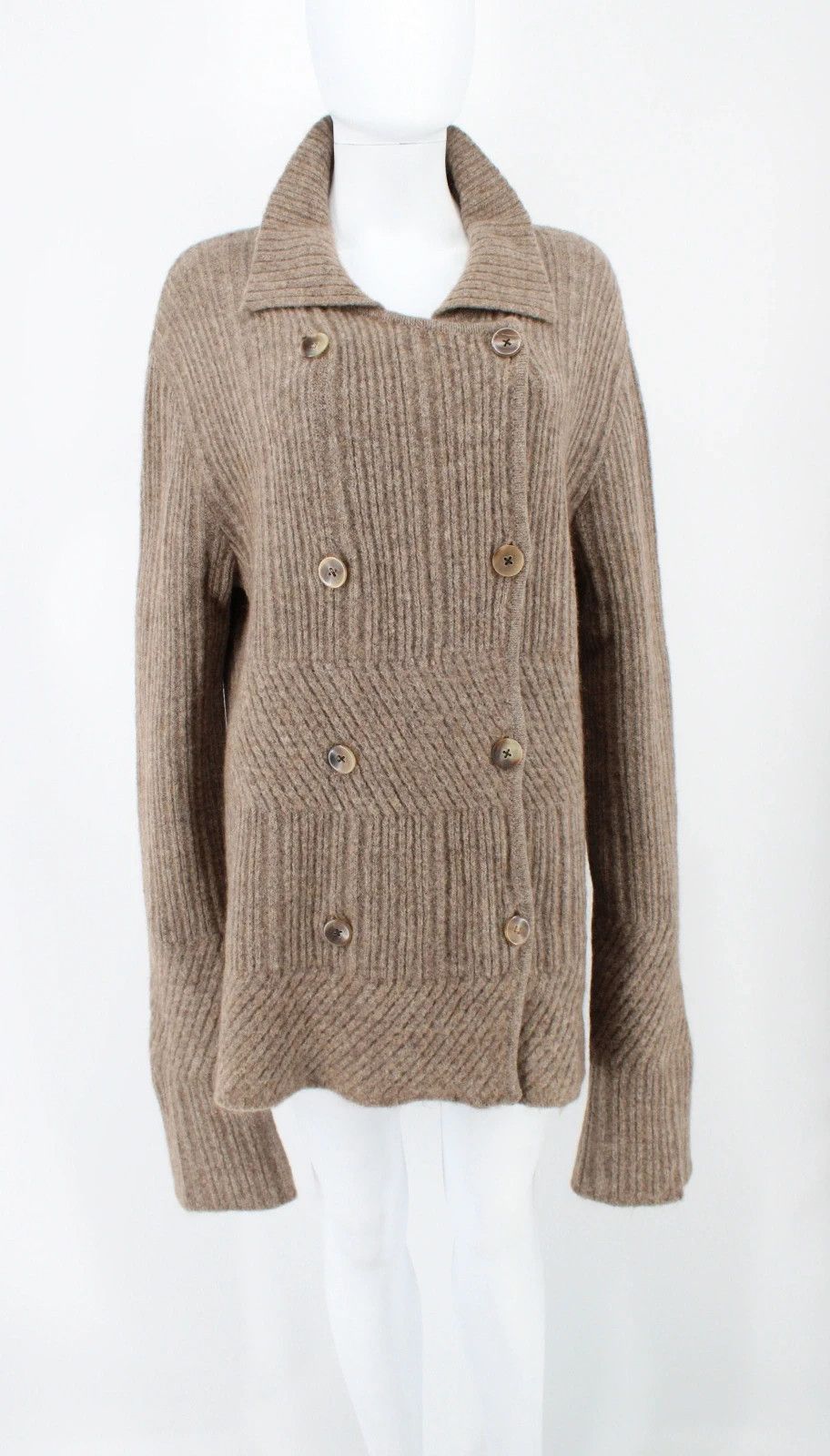 Ann Demeulemeester Ann Demeulemeester Artisanal Oversized Wool Knit Cardigan Size XS / US 0-2 / IT 36-38 - 6 Thumbnail