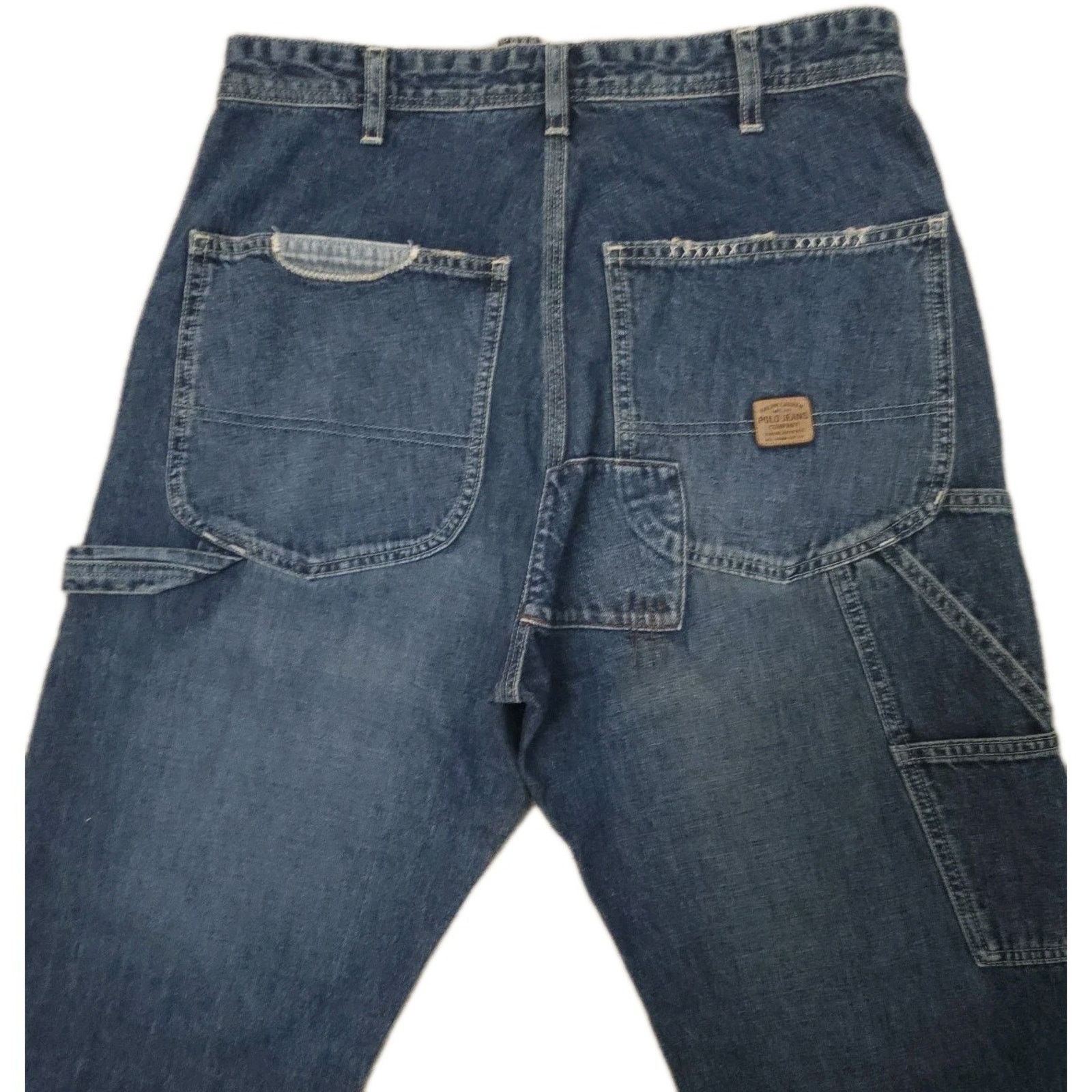 Polo Ralph Lauren POLO by RALPH LAUREN cargo BAGGY Vintage jeans Size 29 Size US 29 - 6 Thumbnail