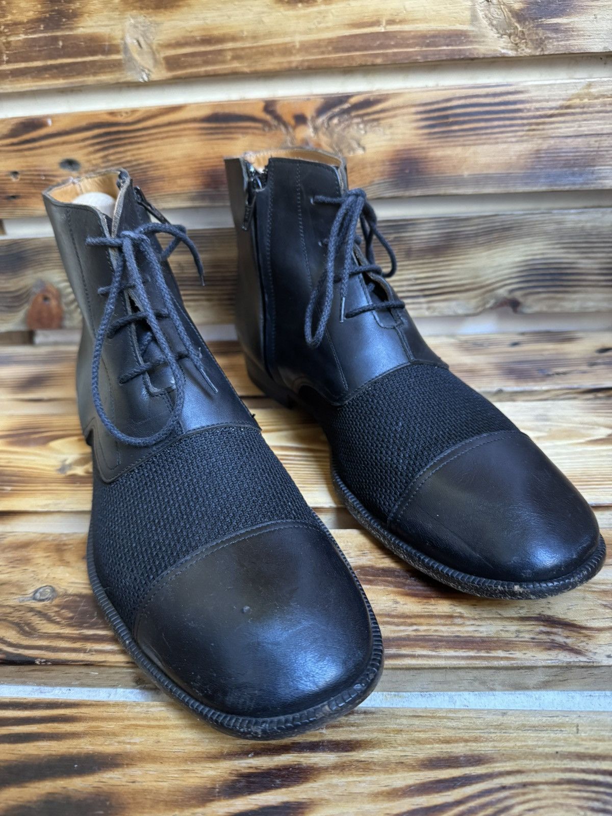 Maison Margiela mesh lace up ankle boots Size US 9.5 / EU 42-43 - 9 Thumbnail