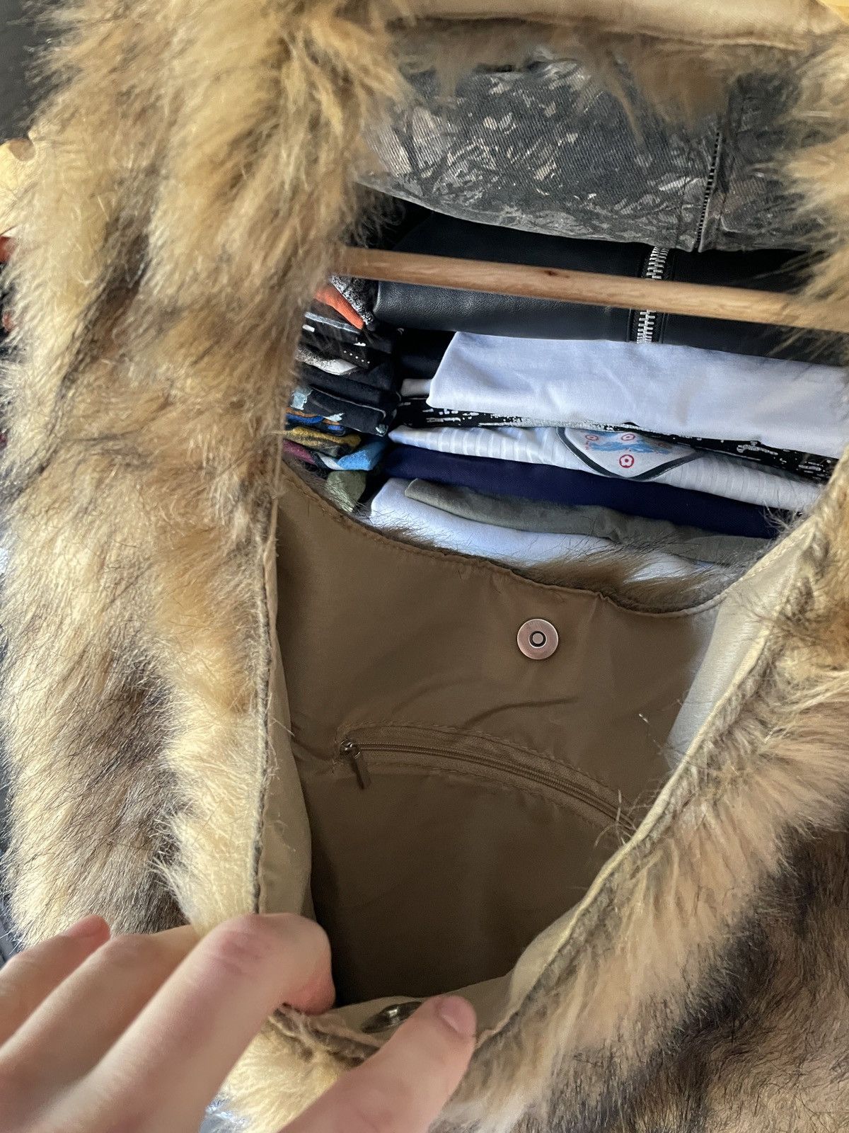 If Six Was Nine Y2k Archival Faux Fur Mohair Fuzzy Fluffy Shoulder Hand Bag Size ONE SIZE - 4 Thumbnail