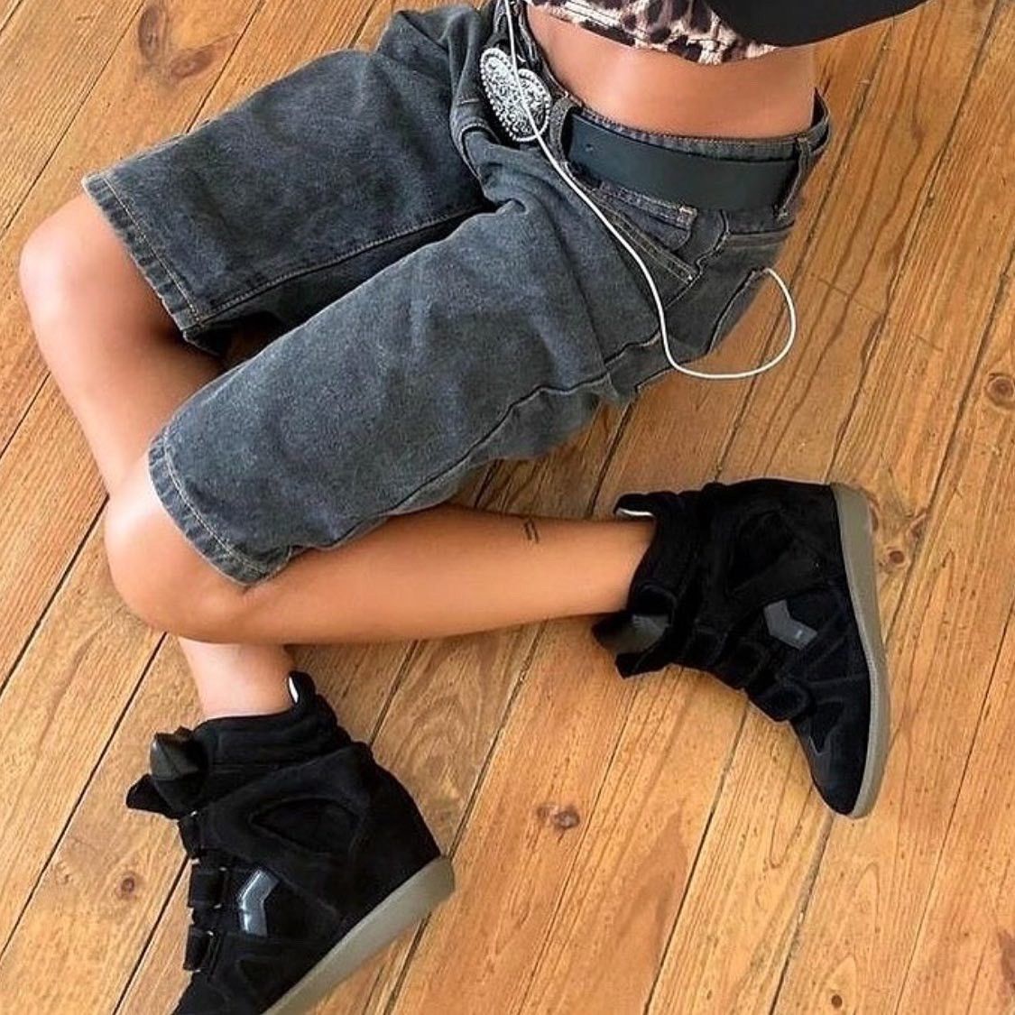 靴 Ash Isabel Marant Style Suede Wedge Snk Ash Isabel Marant Style Suede Wedge Snk