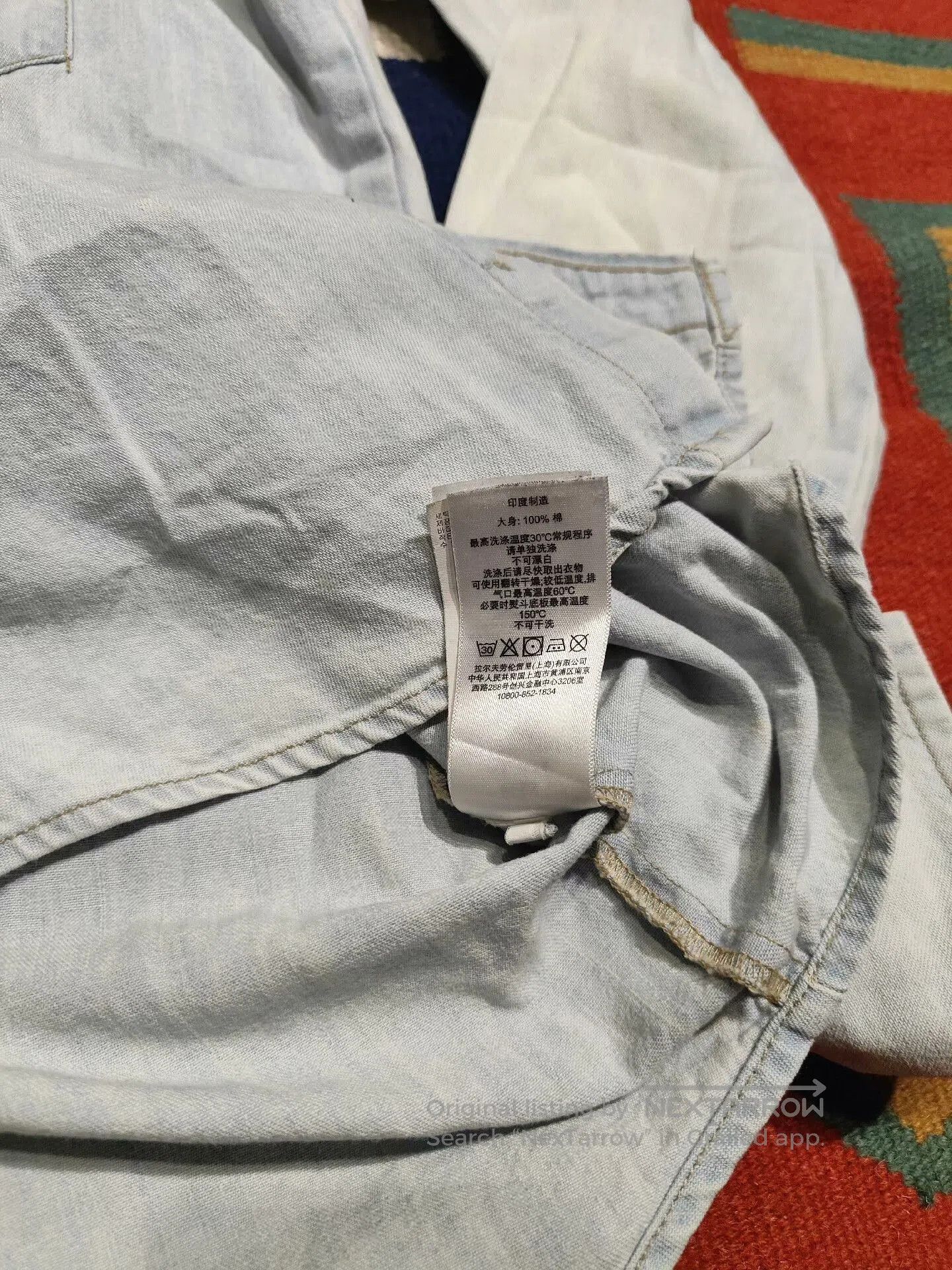 RRL Ralph Lauren Ralph Lauren Cowboy Denim Shirt. Size US XS / EU 42 / 0 - 5 Thumbnail
