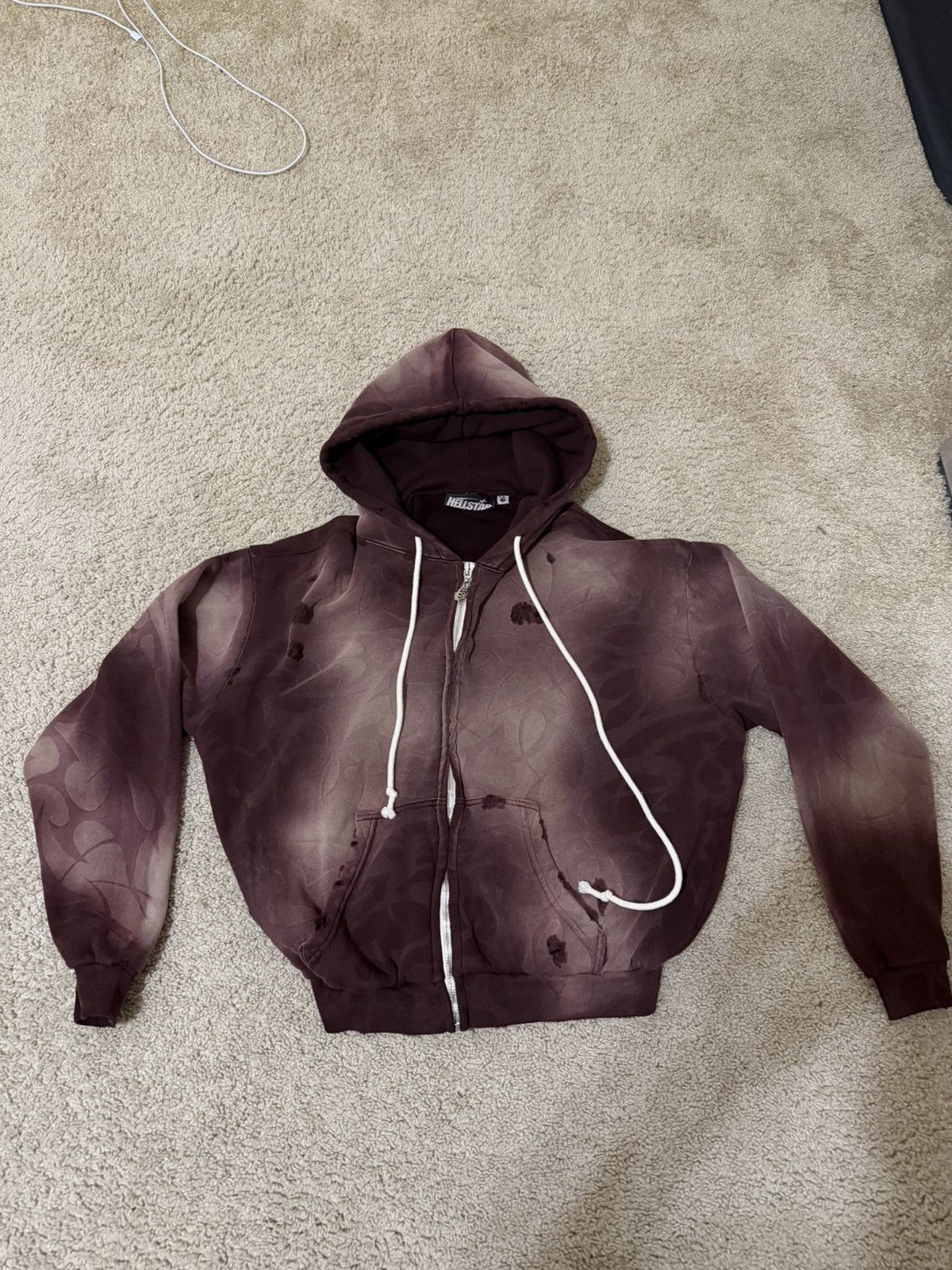 HELLSTAR Hellstar brown Tribal Lazer Zip-up Size US XS / EU 42 / 0 - 1 Thumbnail