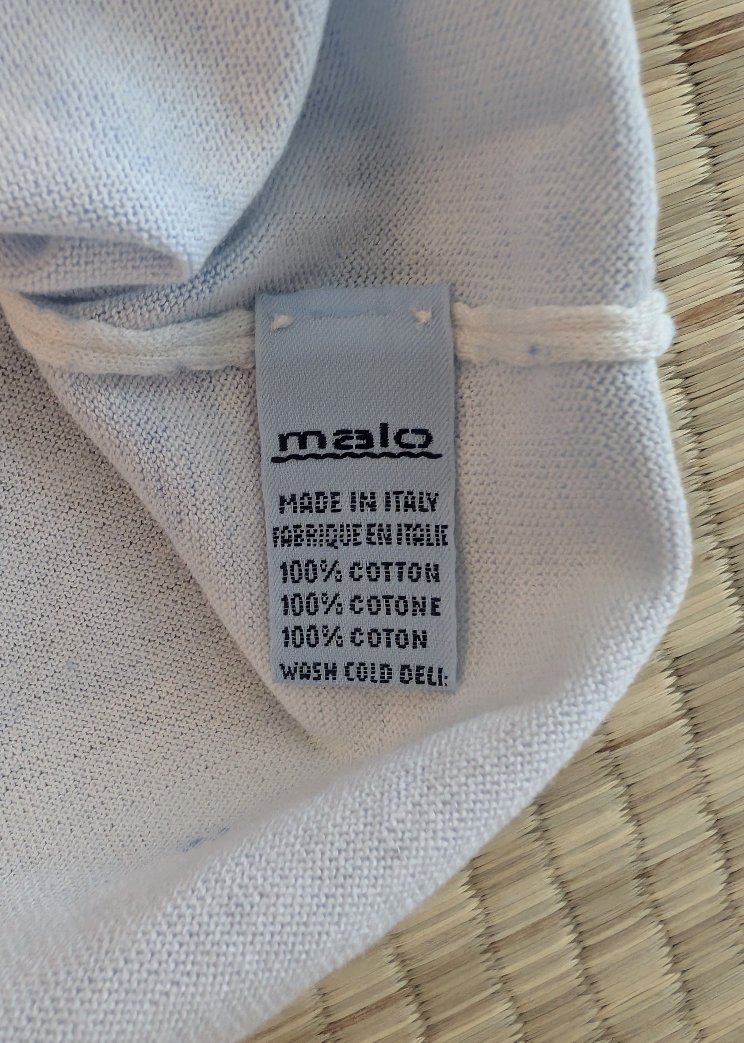 Malo Malo 100% Cotton Streak Sweater Size IT56 Made in Italy Size US L / EU 52-54 / 3 - 3 Thumbnail