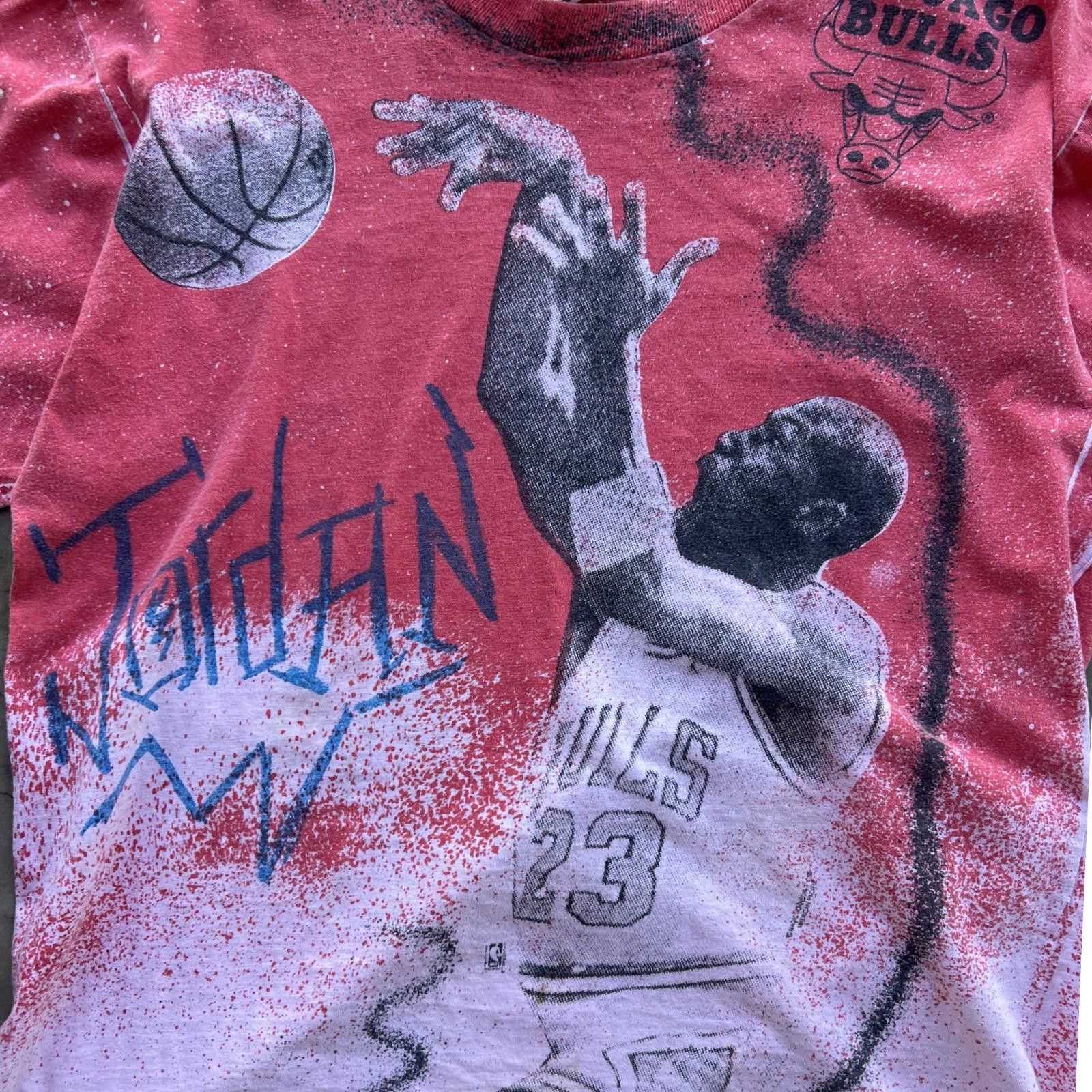 Designer 90s Micheal Jordan AOP Vintage Rare Size US L / EU 52-54 / 3 - 4 Thumbnail