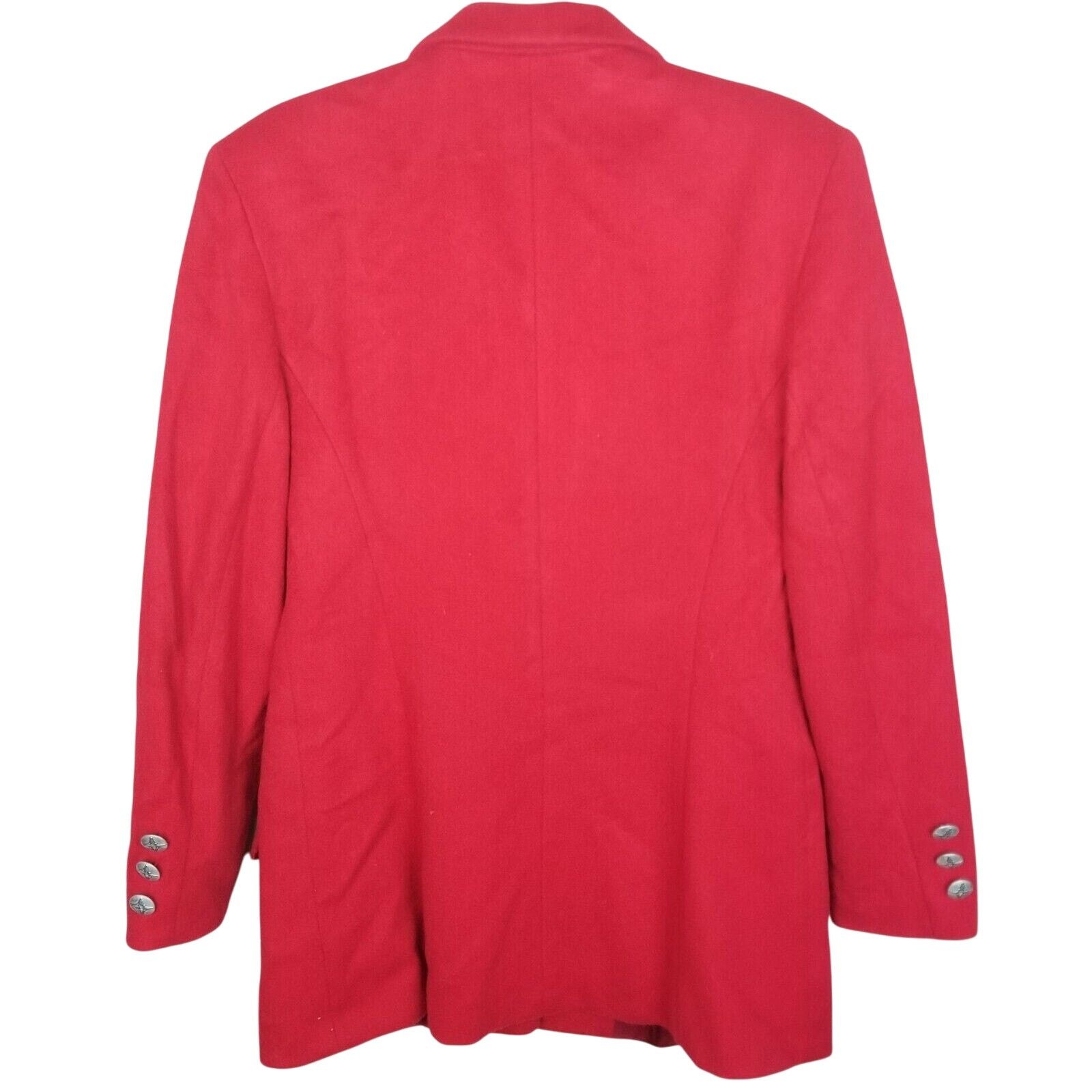 Marie Oliver Vintage Mario De Pinto Womens Wool Blazer Holiday Xmas Size L / US 10 / IT 46 - 9 Thumbnail