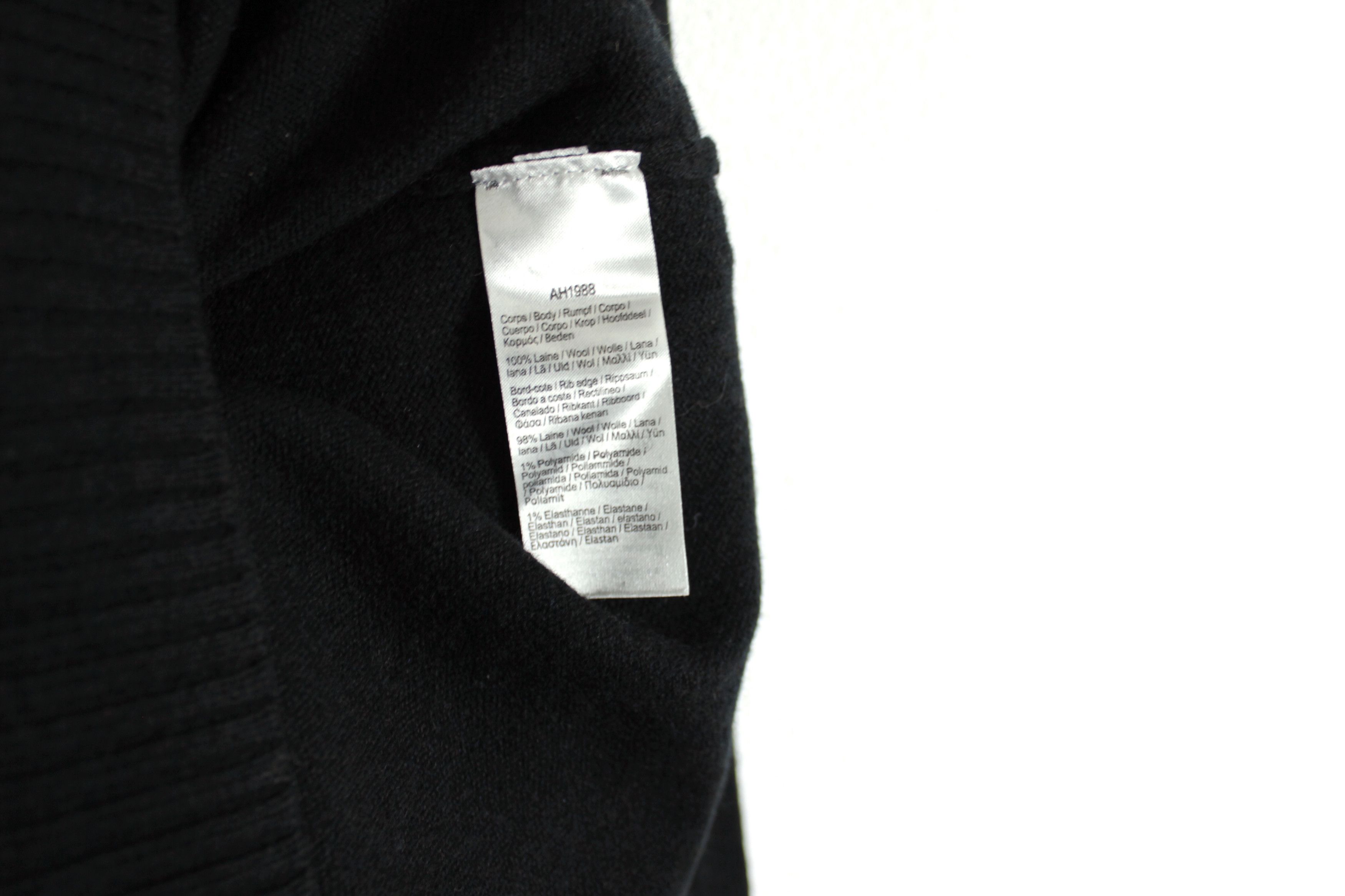Lacoste × Vintage Vintage Lacoste Croc Logo Black Wool Sweater L Size US L / EU 52-54 / 3 - 6 Thumbnail