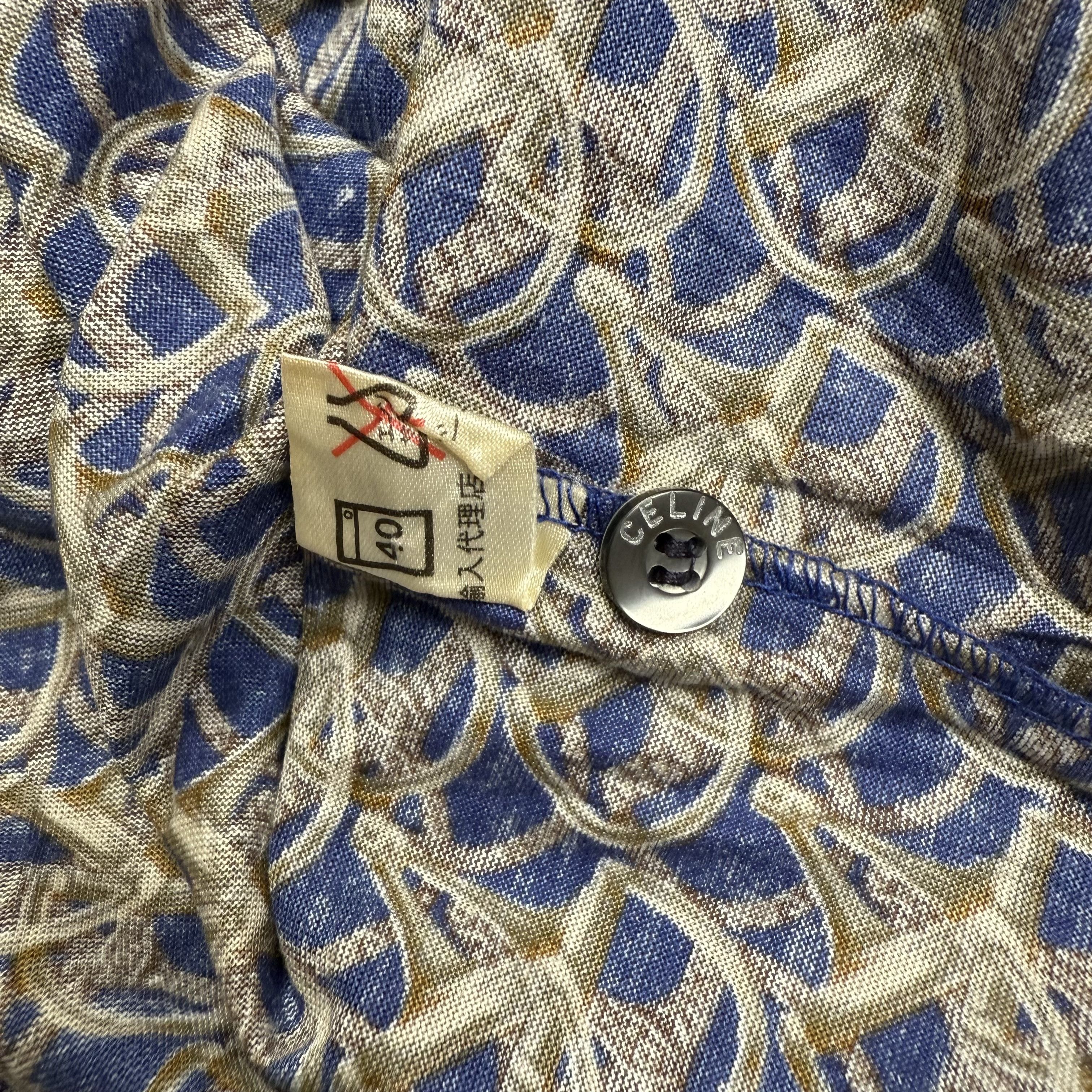 Celine Vintage 90s Celine Monogram Polo Shirt Size US M / EU 48-50 / 2 - 7 Thumbnail