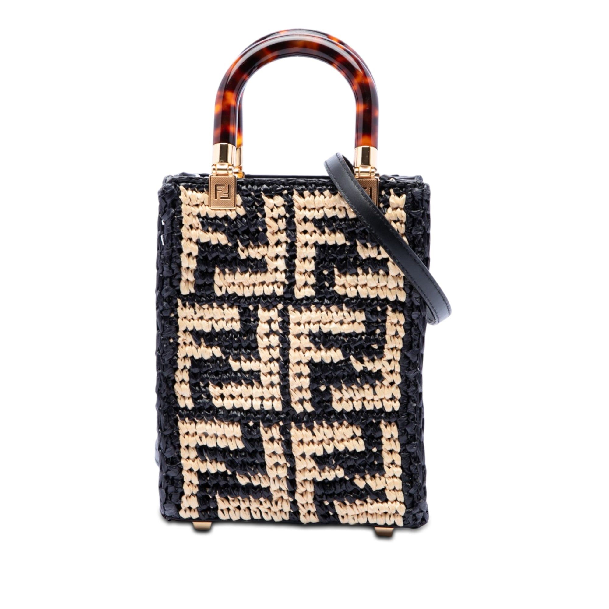 Fendi Zucca Raffia Sunshine Shopper Tote Size ONE SIZE - 1 Thumbnail