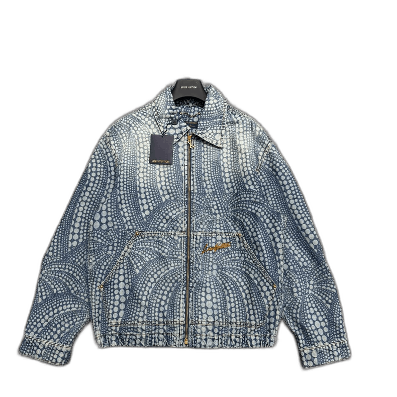 Louis Vuitton Louis Vuitton Polka Dot Denim Jacket-yf Size US L / EU 52-54 / 3 - 1 Thumbnail