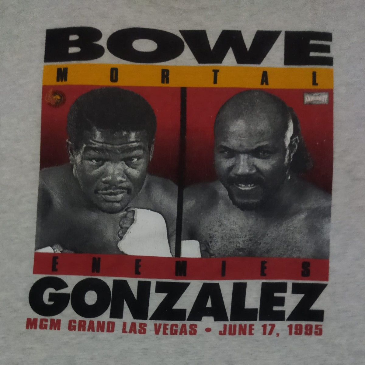 Vintage Vintage 90s Boxing Bowe Mortal vs Enemies Gonzales Tee Size US XL / EU 56 / 4 - 3 Thumbnail