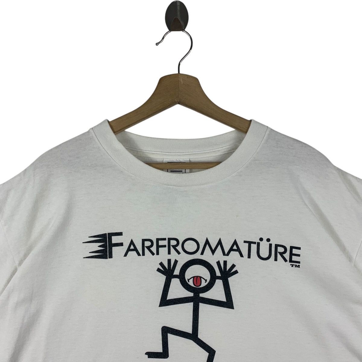 Vintage Vintage 90s 1996 FARFROMATURE funny humor t shirt Size US XL / EU 56 / 4 - 2 Thumbnail