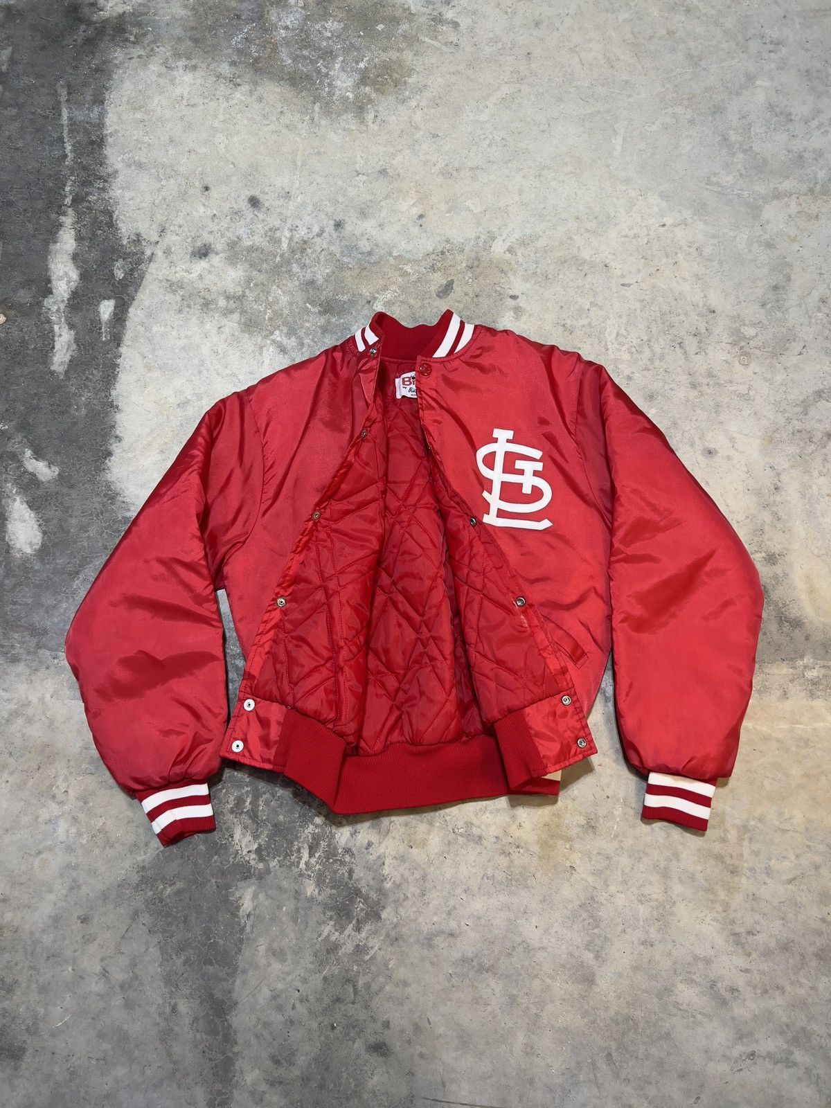 MLB vintage 80s St Louis Cardinals MLB baseball varsity jacket Size US L / EU 52-54 / 3 - 5 Thumbnail