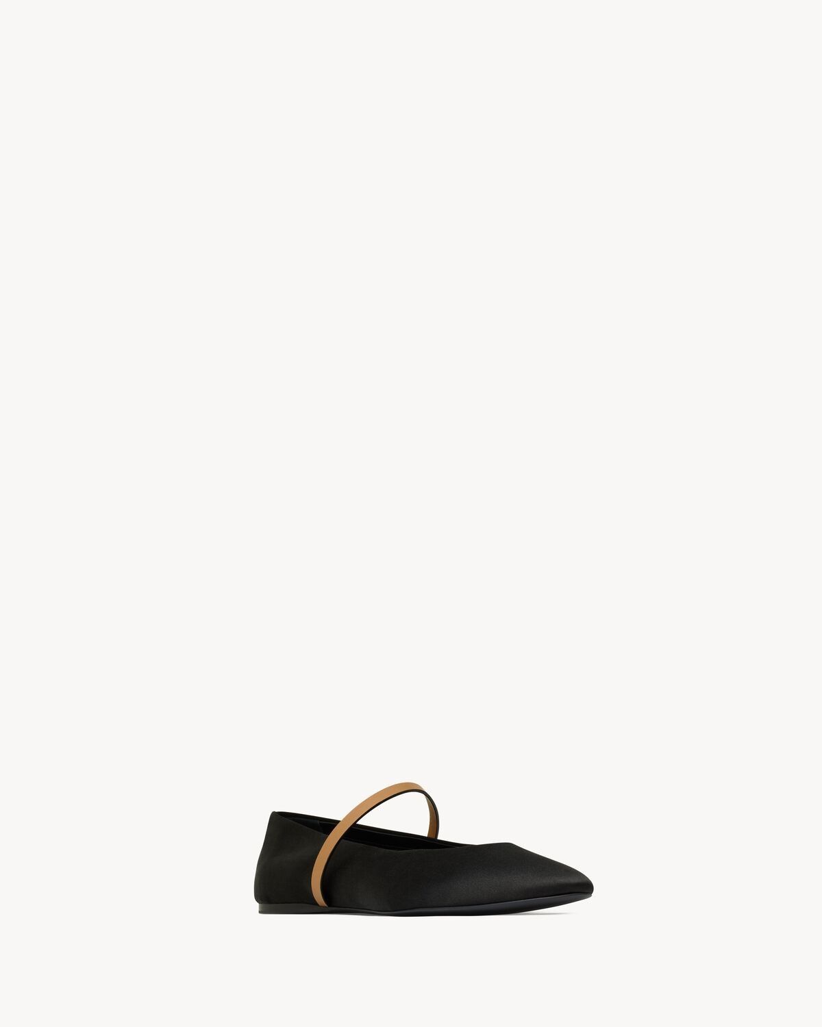 Saint Laurent Paris oc11z1125 Gio Ballet Flats in Satin Crepe in Black Size US 10 / IT 40 - 2 Thumbnail