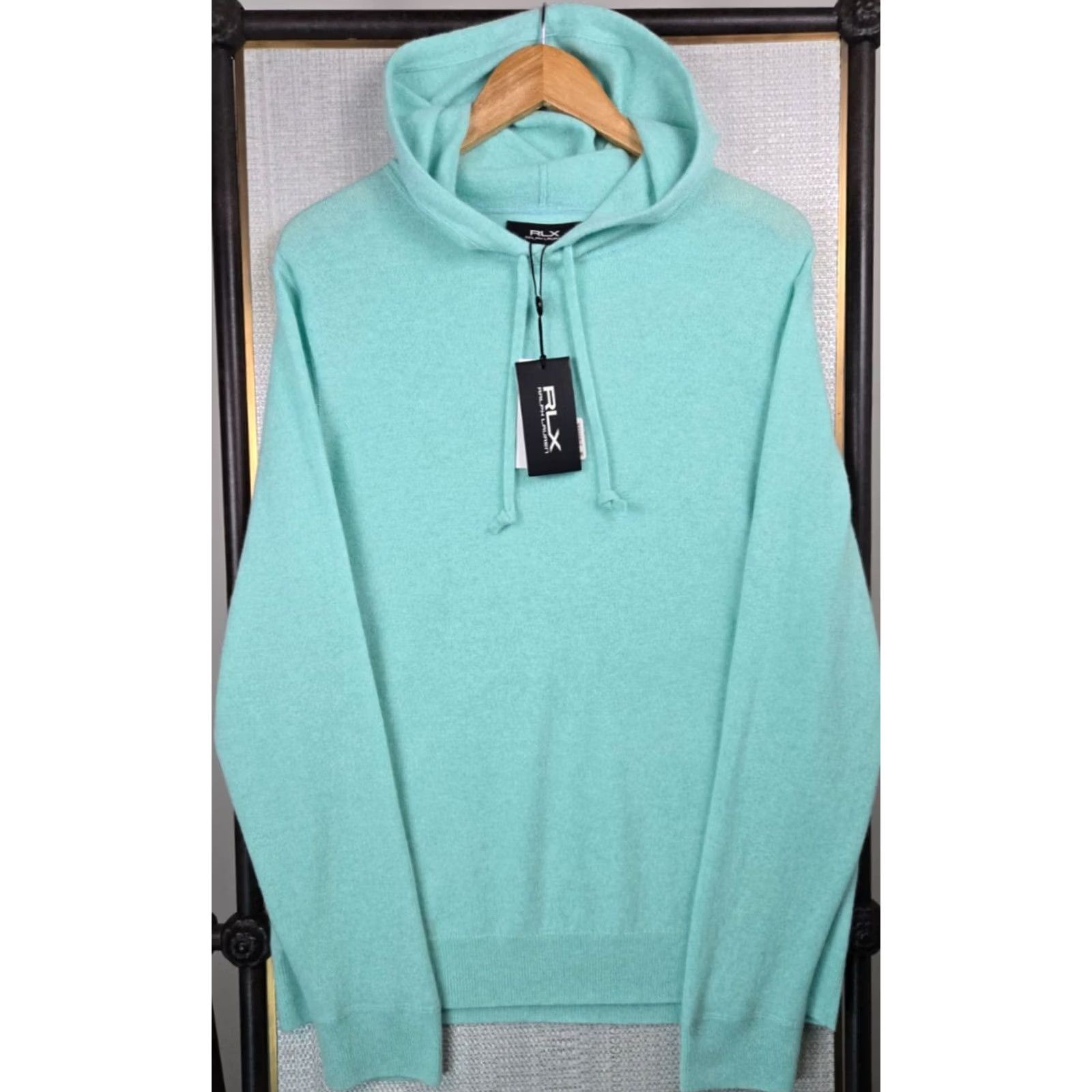 RLX Ralph Lauren RLX Ralph Lauren Mens Large Turquoise Golf Sweater - 100% Cashmere - Size - New With Tags Size US L / EU 52-54 / 3 - 3 Thumbnail