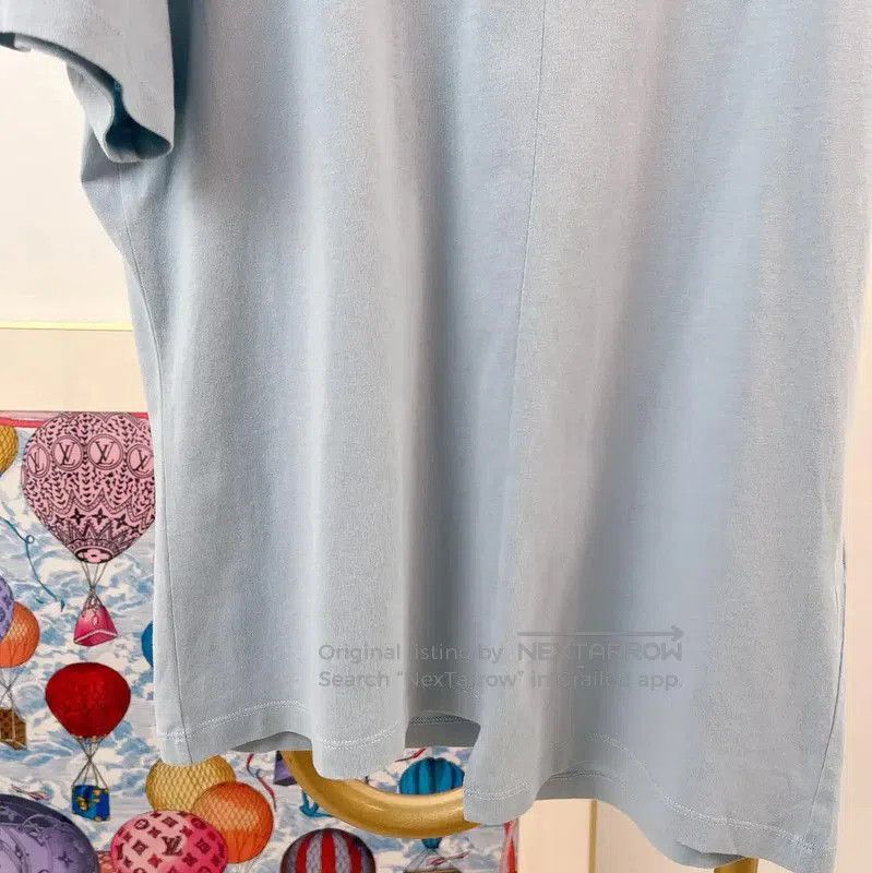 Loewe Loewe Summer Blue Cotton Short Sleeve T-Shirt . Size S / US 4 / IT 40 - 3 Thumbnail