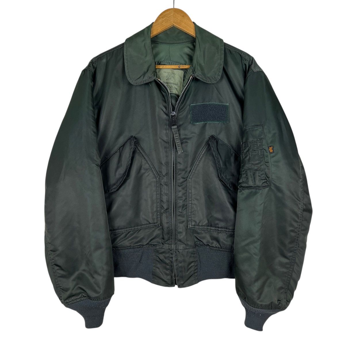 Alpha Industries Vintage alpha Cwu 45 P Bomber Jacket Made In Usa Size M Size US M / EU 48-50 / 2 - 2 Thumbnail