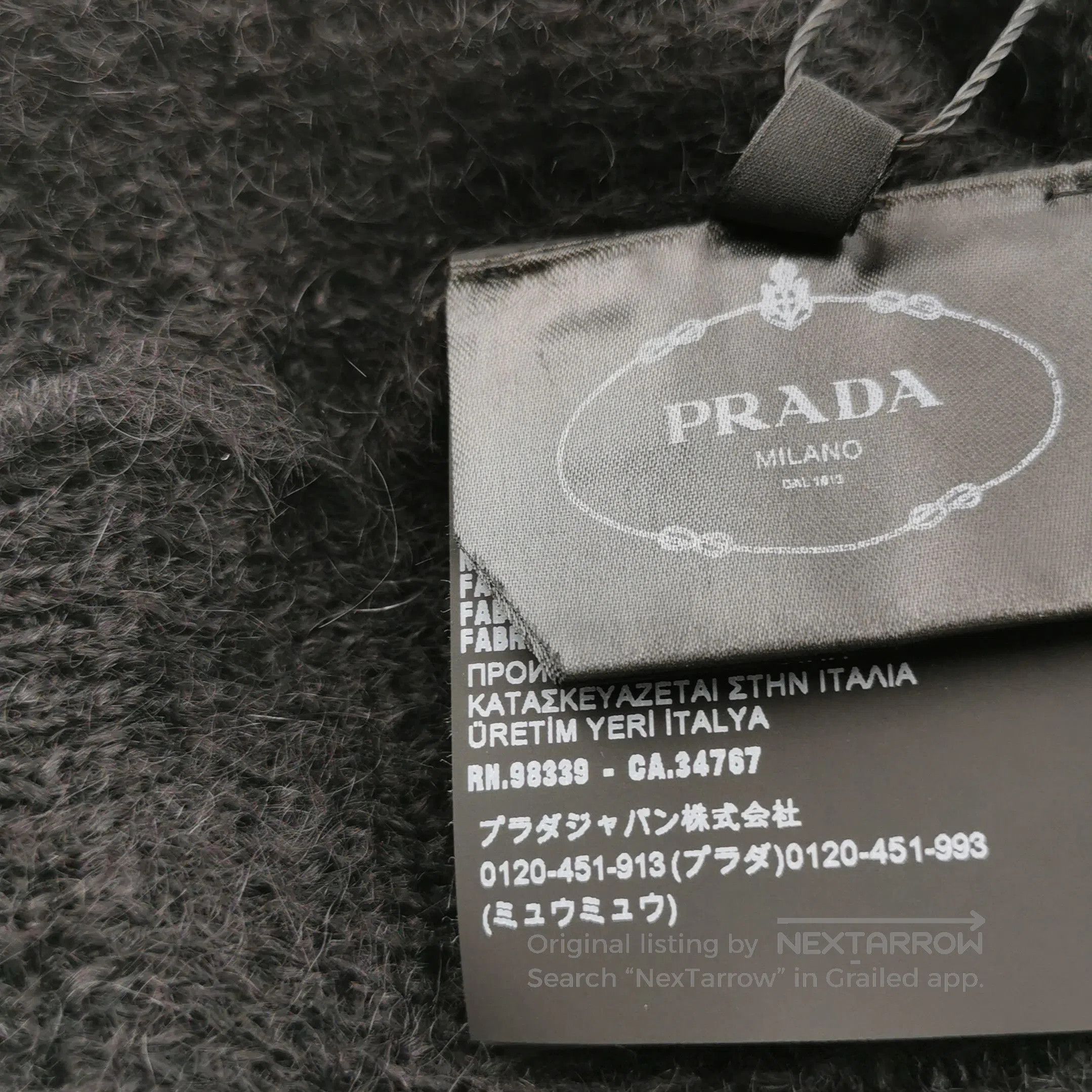 Prada Prada Black Wool Blend Polo Sweater . Size L / US 10 / IT 46 - 9 Thumbnail