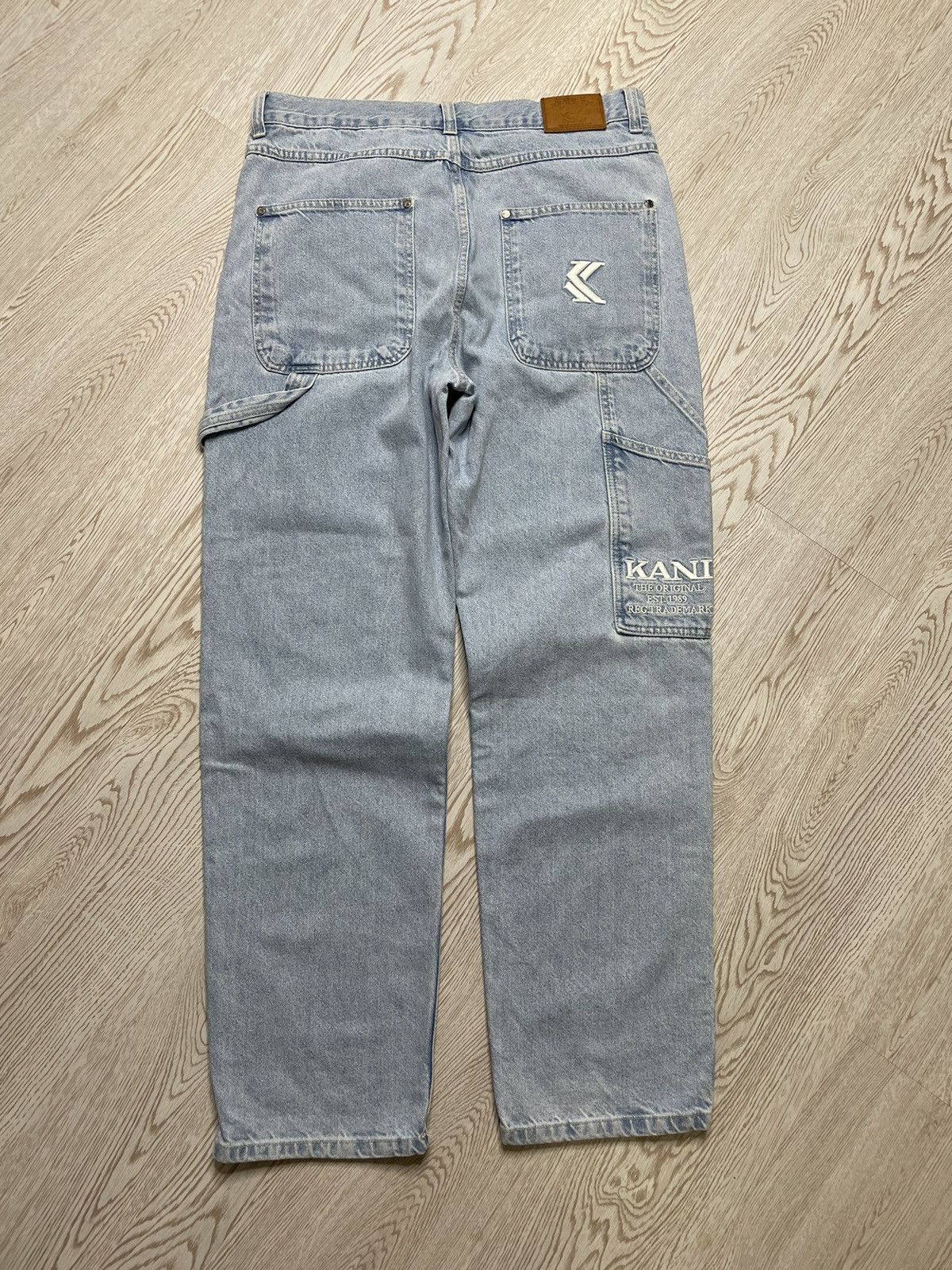 Japanese Brand × Karl Kani Karl Kani Hip Hop denim jeans joggers embroidered logo Size US 34 / EU 50 - 1 Thumbnail