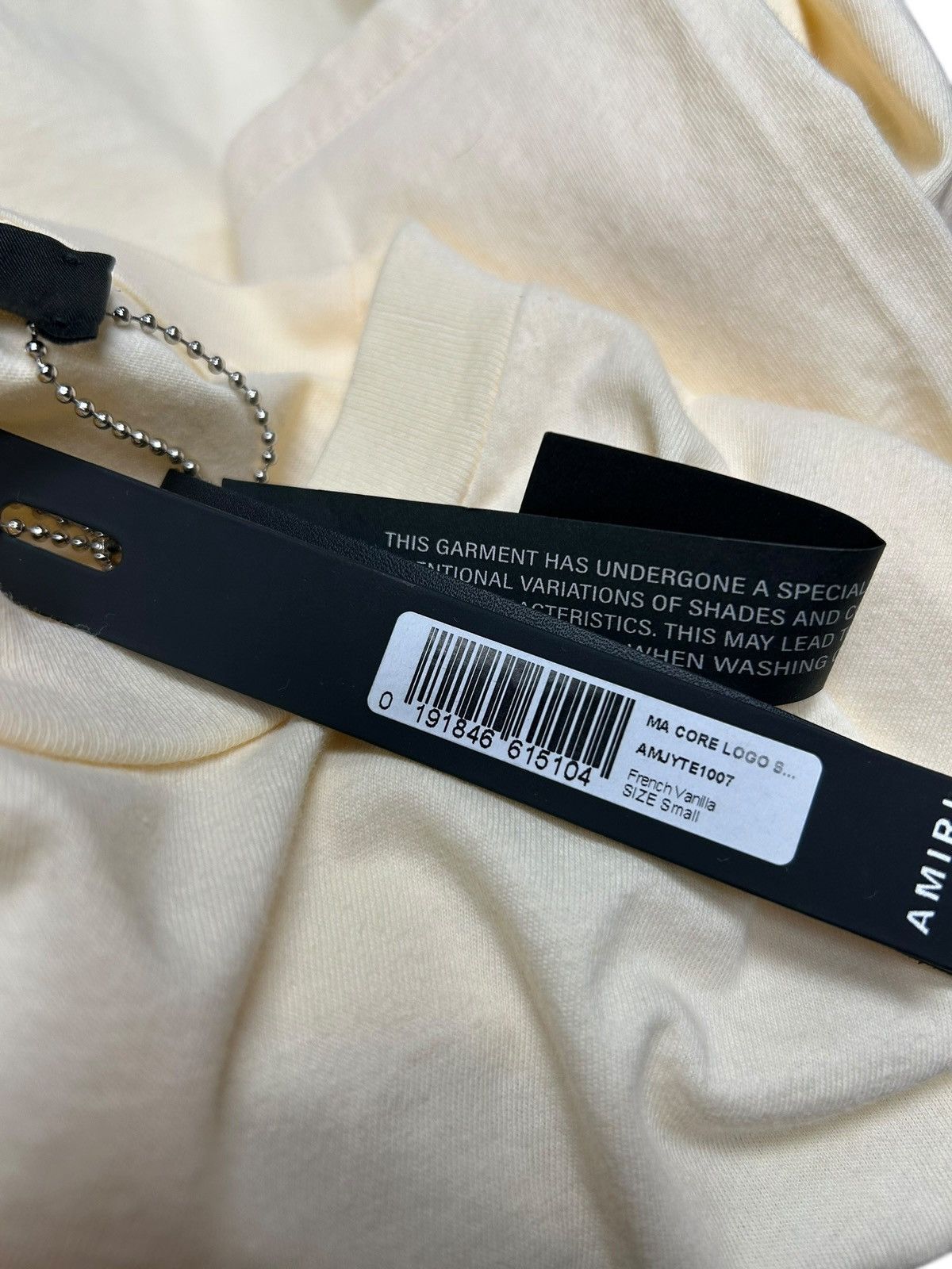 Amiri Amiri French Vanilla Tee - BNWT Size Small Size US S / EU 44-46 / 1 - 6 Thumbnail