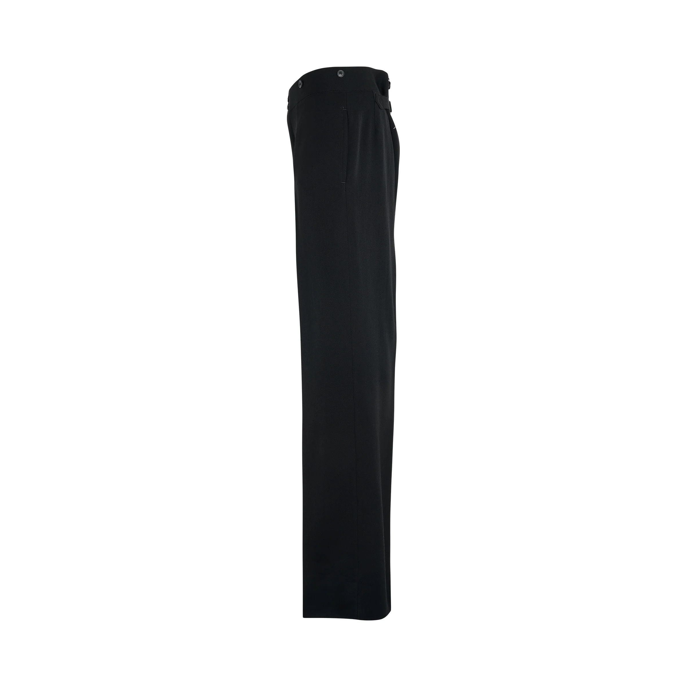 Maison Margiela o1mris0824 Classic Wool Pants in Black Size US 32 / EU 48 - 3 Thumbnail