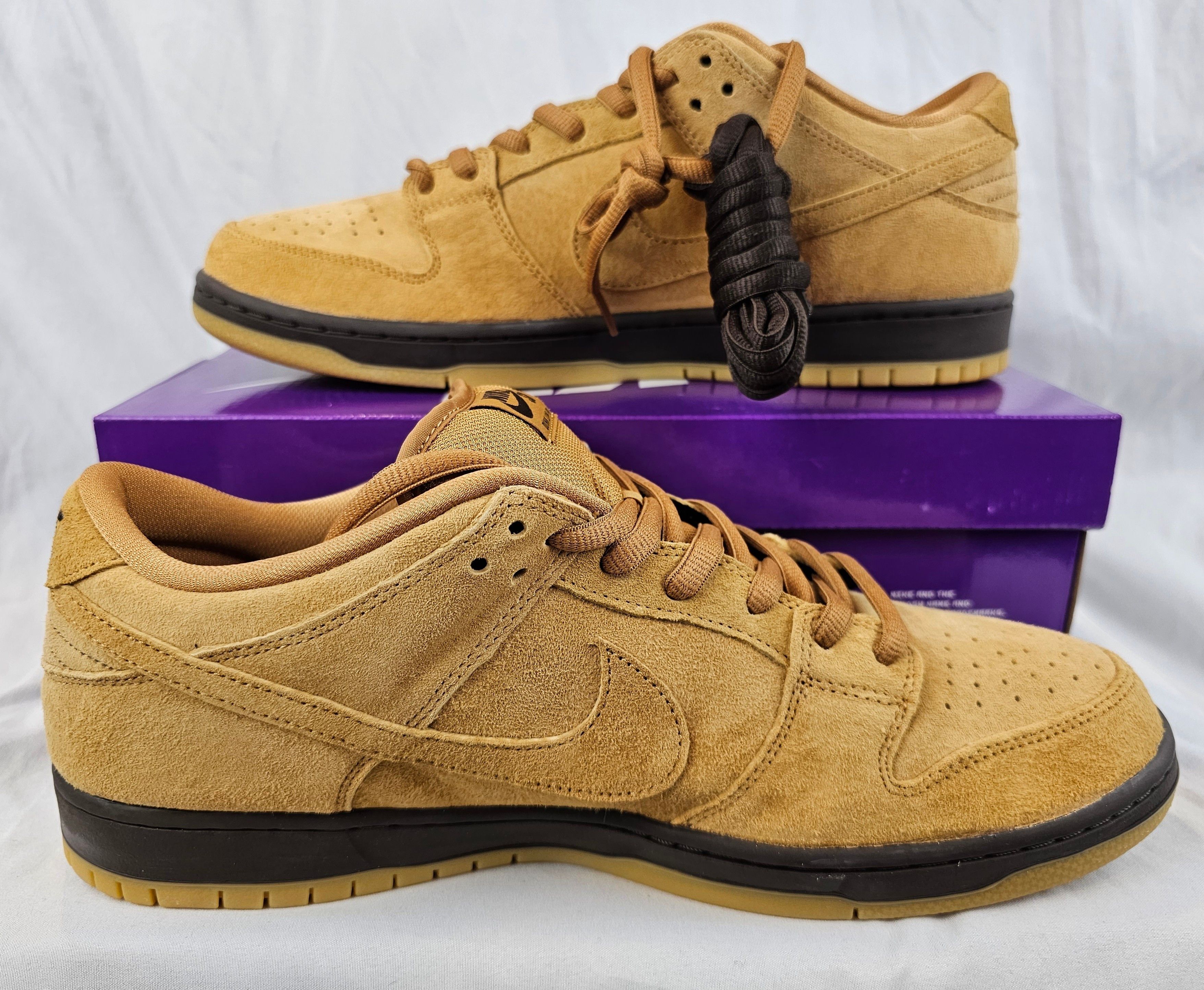Nike Nike SB Dunk Low Wheat 2023 Brown Gum Men's Size 14 US NEW Size US 14 / EU 47 - 3 Thumbnail