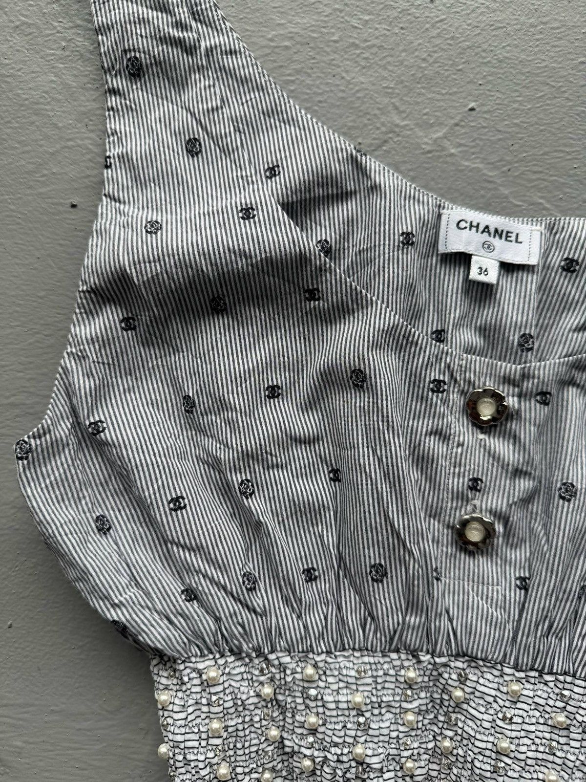 Chanel SS24 - Chanel CC Pearl Waist Multicolor Corset Size XS / US 0-2 / IT 36-38 - 4 Thumbnail