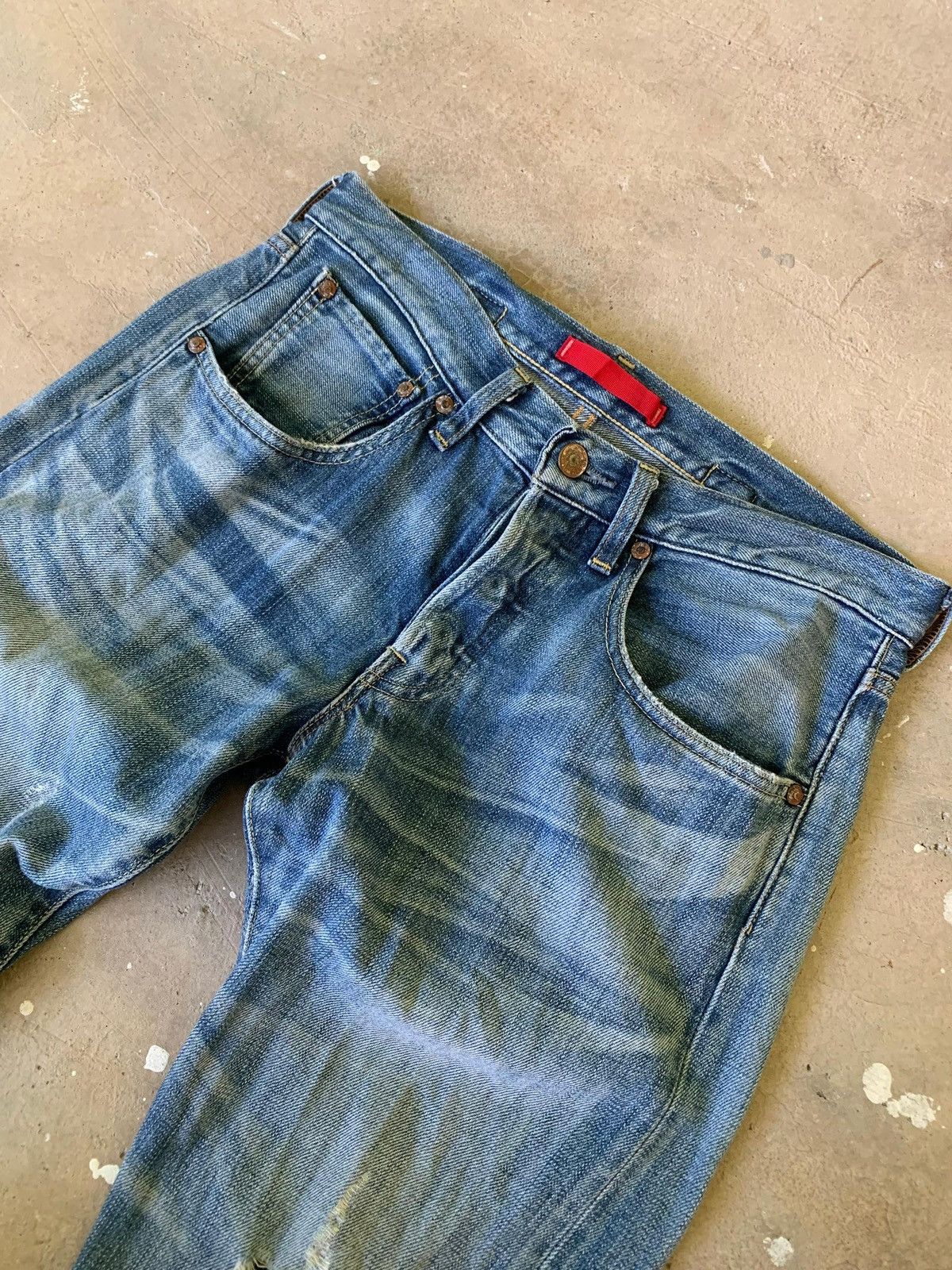 BEAUTY&YOUTH Beauty & Youth United Arrows Distressed Cinch Denim Size US 30 / EU 46 - 6 Thumbnail