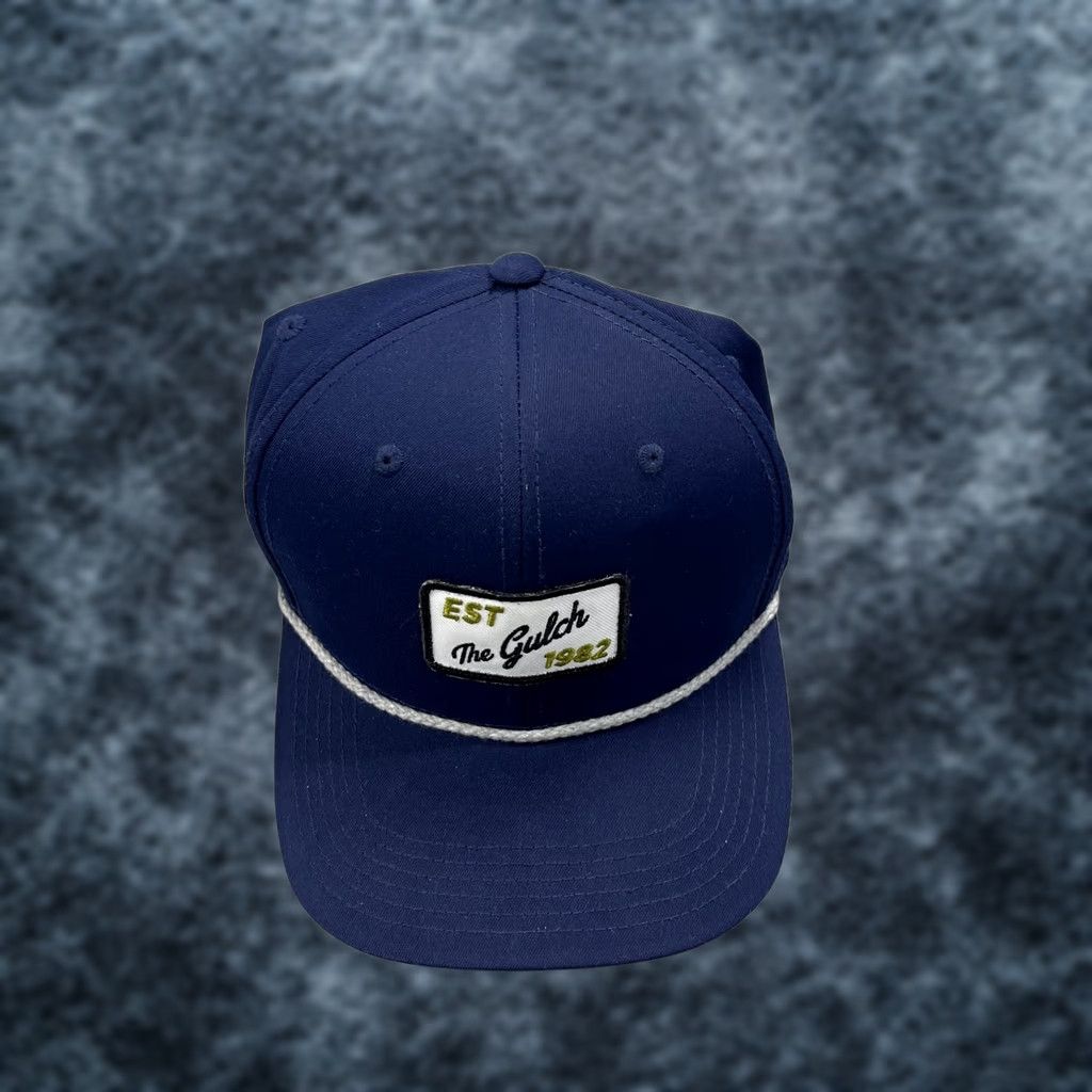 Imperial Imperial Bachelor Gulch Golf Hat Adult Blue White Rope Cap Snapback Colorado Shirt Hat Mens Adjustable Polyester Summer Casual Sport 90s? Size ONE SIZE - 1 Thumbnail