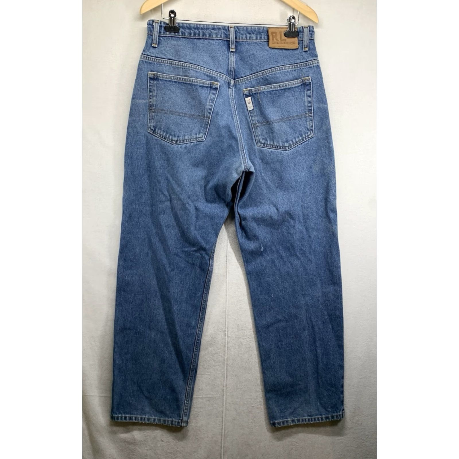 Vintage VINTAGE Polo Jeans Co. Ralph Lauren Jeans Men Adult Medium Blue 90s Distressed Denim 33x30 Size US XS / EU 42 / 0 - 2 Thumbnail