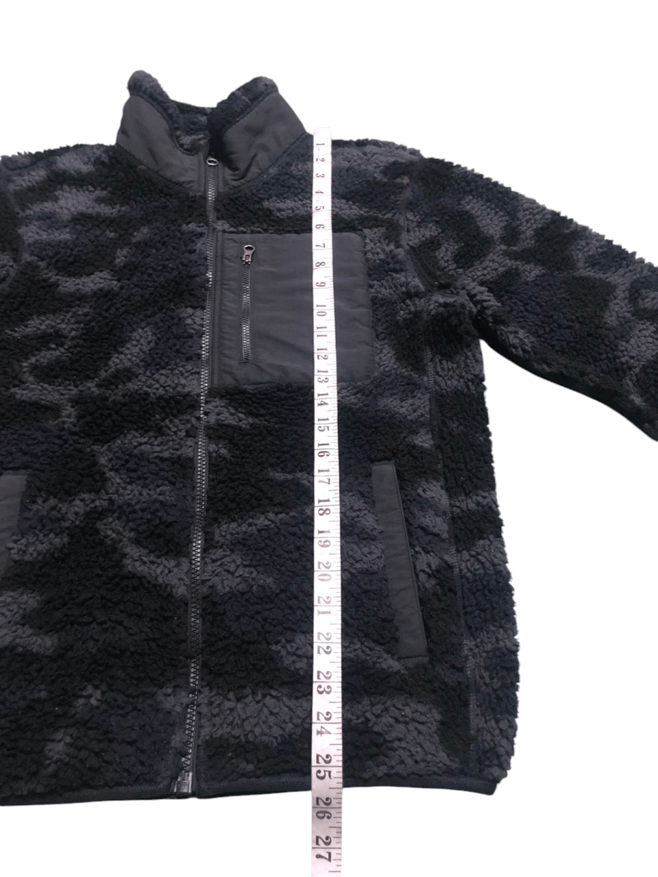 Japanese Brand × Lemaire × Uniqlo Uniqlo Deep Pile Fleece Zipper Jacket Black Camouflage Size US S / EU 44-46 / 1 - 16 Thumbnail