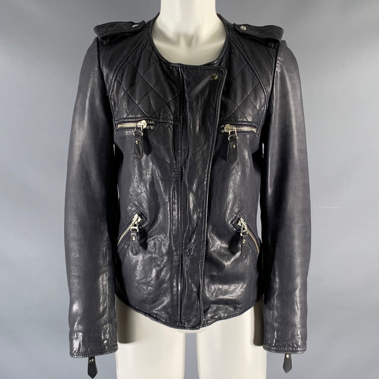 Isabel Marant ISABEL MARANT Size 4 Navy Zip Up Jacket Size S / US 4 / IT 40 - 1 Thumbnail