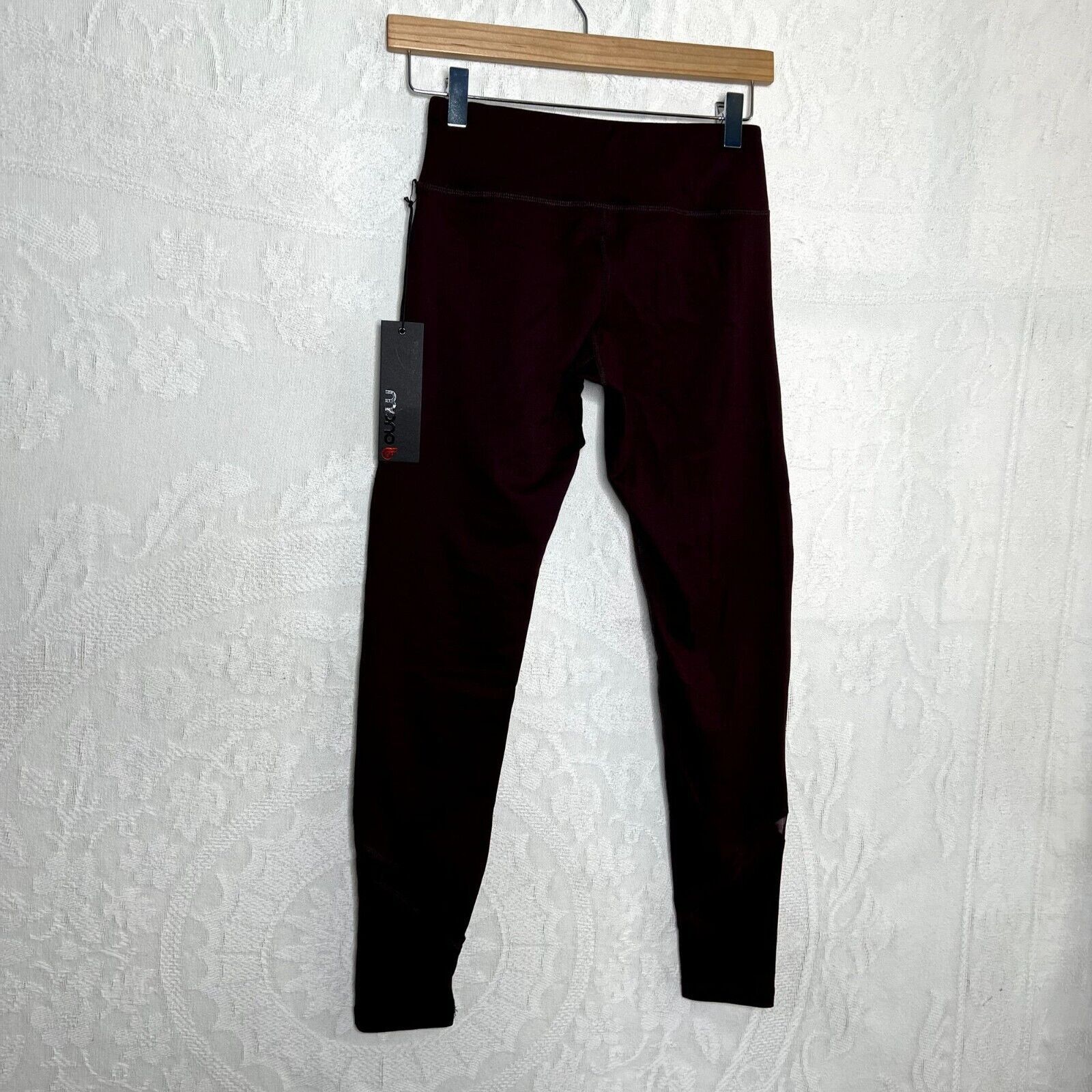 Other Mono B Purple Moto Yoga Mesh Leggings Size 26" / US 2 / IT 38 - 2 Thumbnail