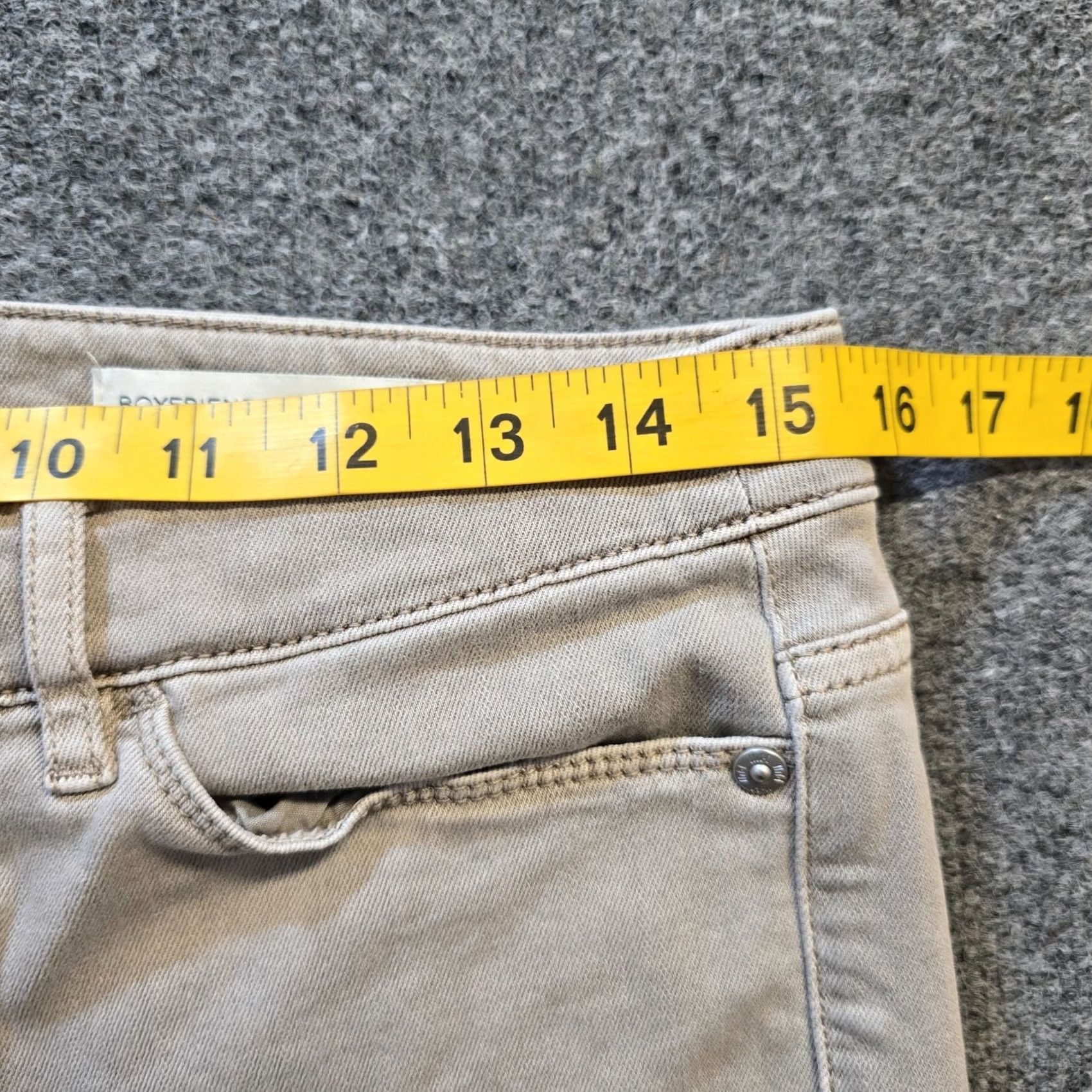 J. Jill J Jill Jeans Petite Gray Denim Boyfriend Straight Leg Mid Rise Casual Zip Size 30" / US 8 / IT 44 - 6 Thumbnail