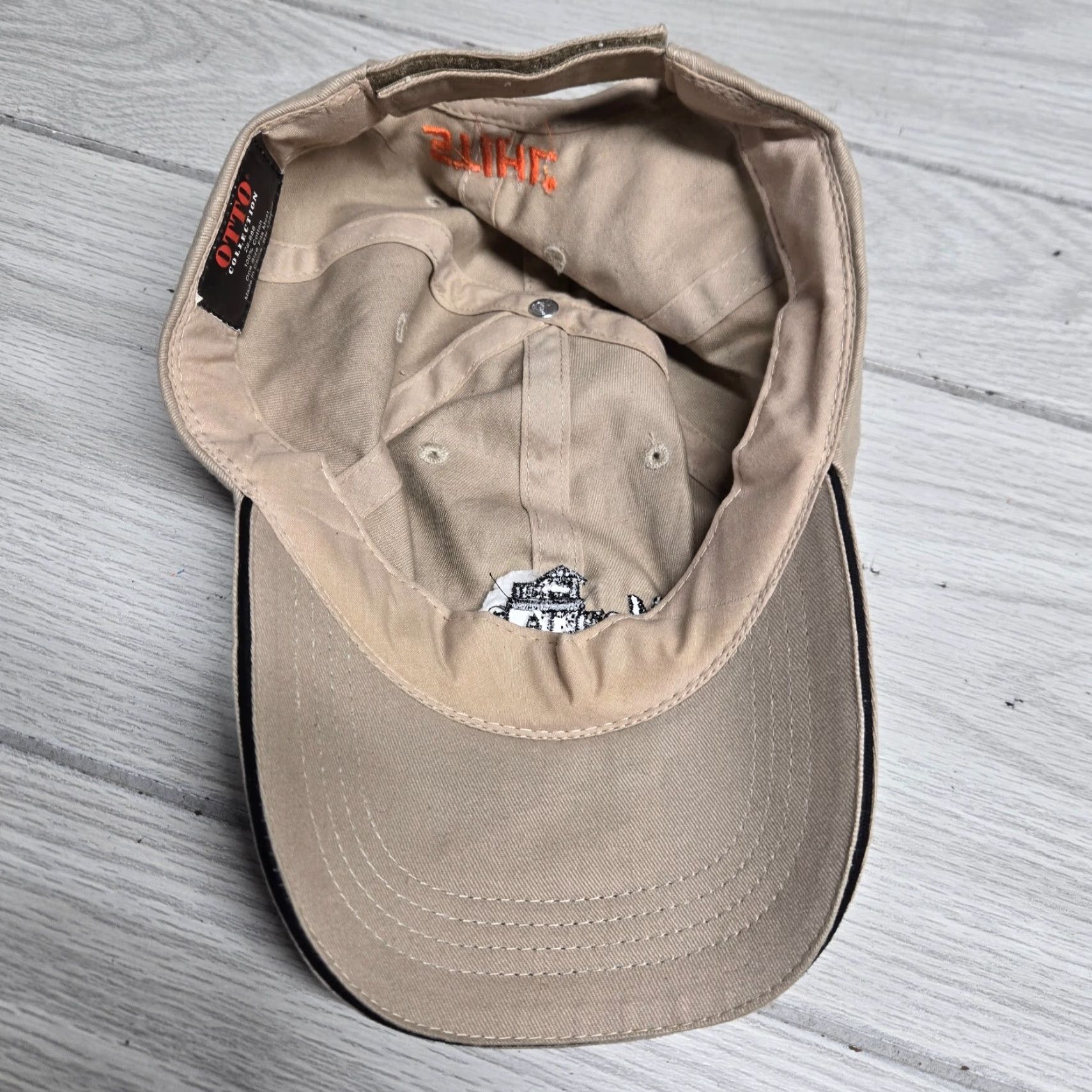 Vintage Moneta Farm & Home Center Baseball Cap Hat Strapback Adjustable Beige Men Hat Adjustable Beige Baseball Cap Men Size ONE SIZE - 5 Thumbnail