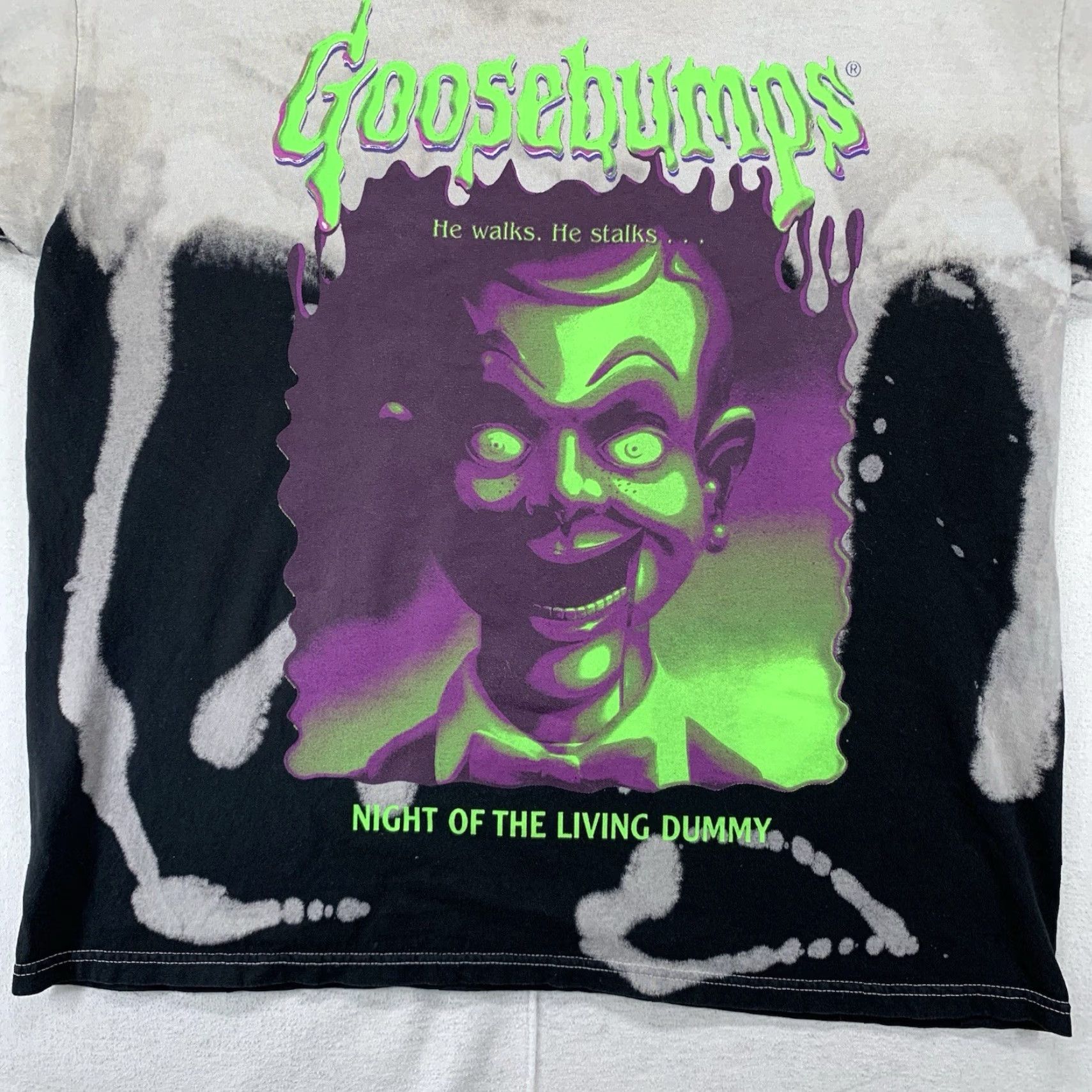 Etro VINTAGE Goosebumps T-Shirt Unisex Adults Medium Horror 90s Slappy Graphic Print Oversized Size US L / EU 52-54 / 3 - 2 Thumbnail